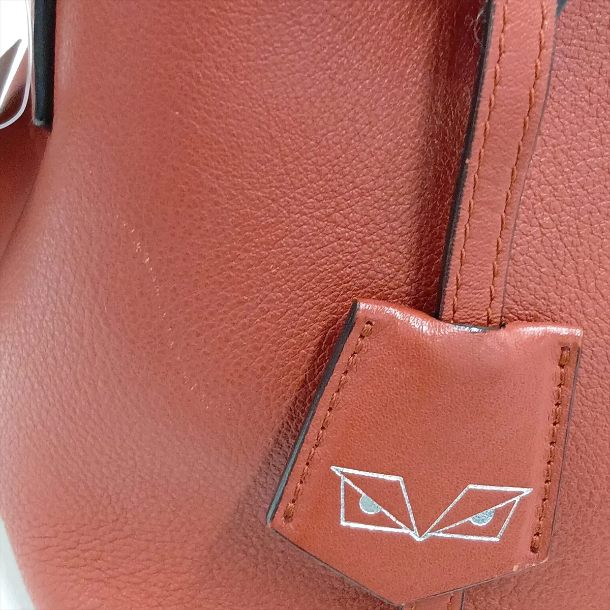 By The Way Medium Leather 2-Way Handbag, Red, 8BL124, broken clochette strap. — view 15