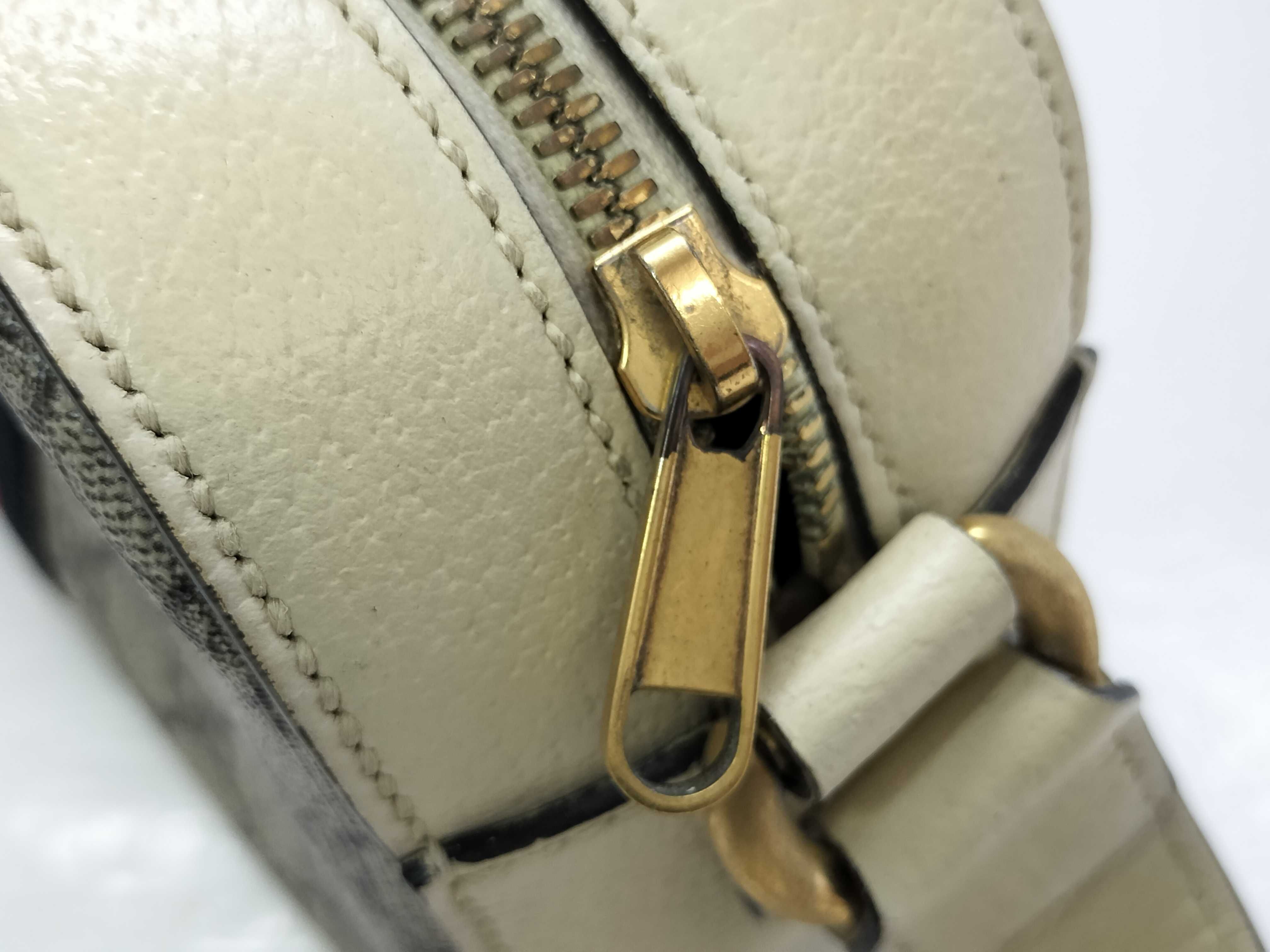 GG Supreme SG-GG Supreme Ophidia PVC x leather Shoulder bag Beige x white 681064 Shoulder bag — view 13