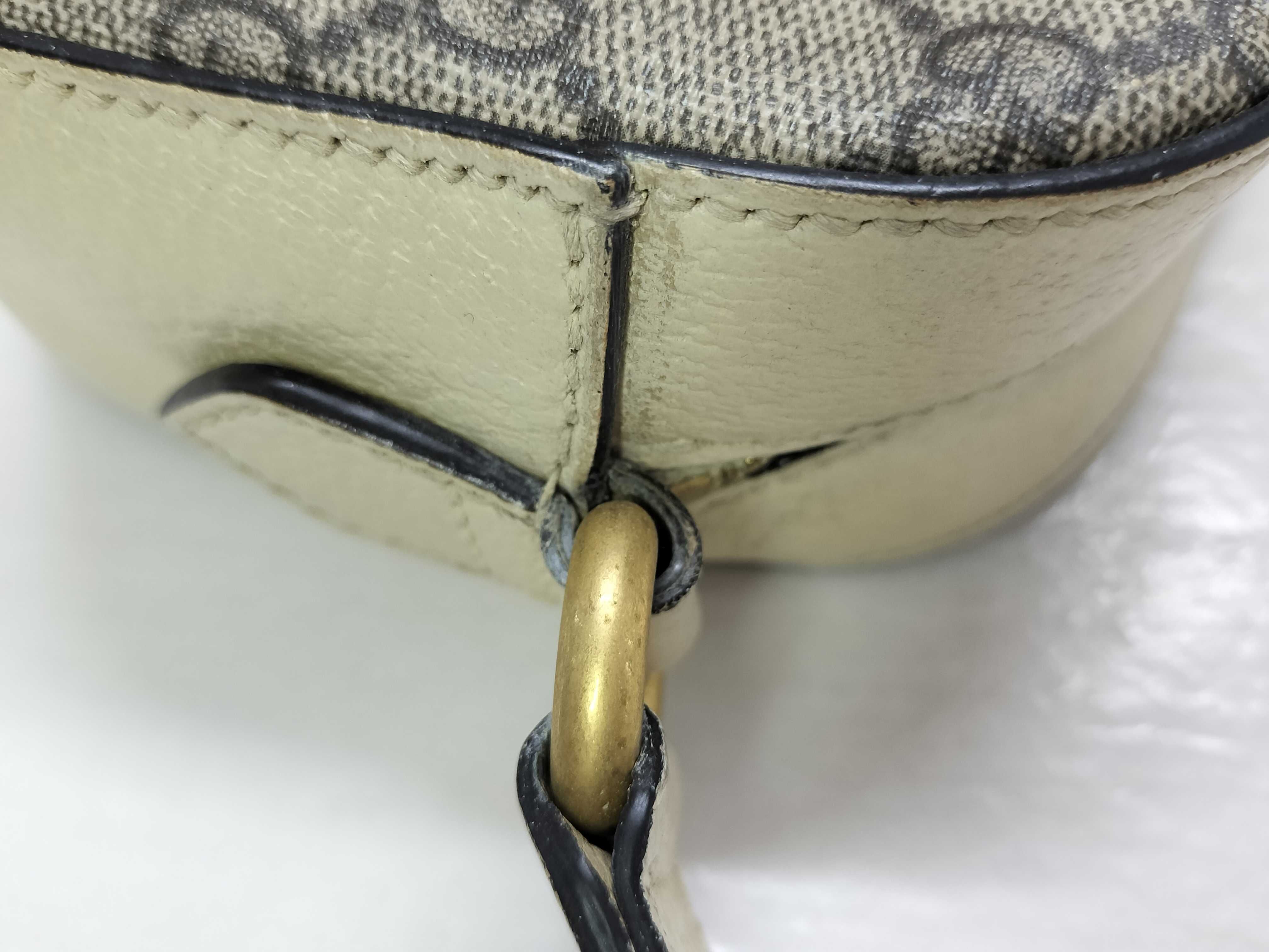 GG Supreme SG-GG Supreme Ophidia PVC x leather Shoulder bag Beige x white 681064 Shoulder bag — view 5