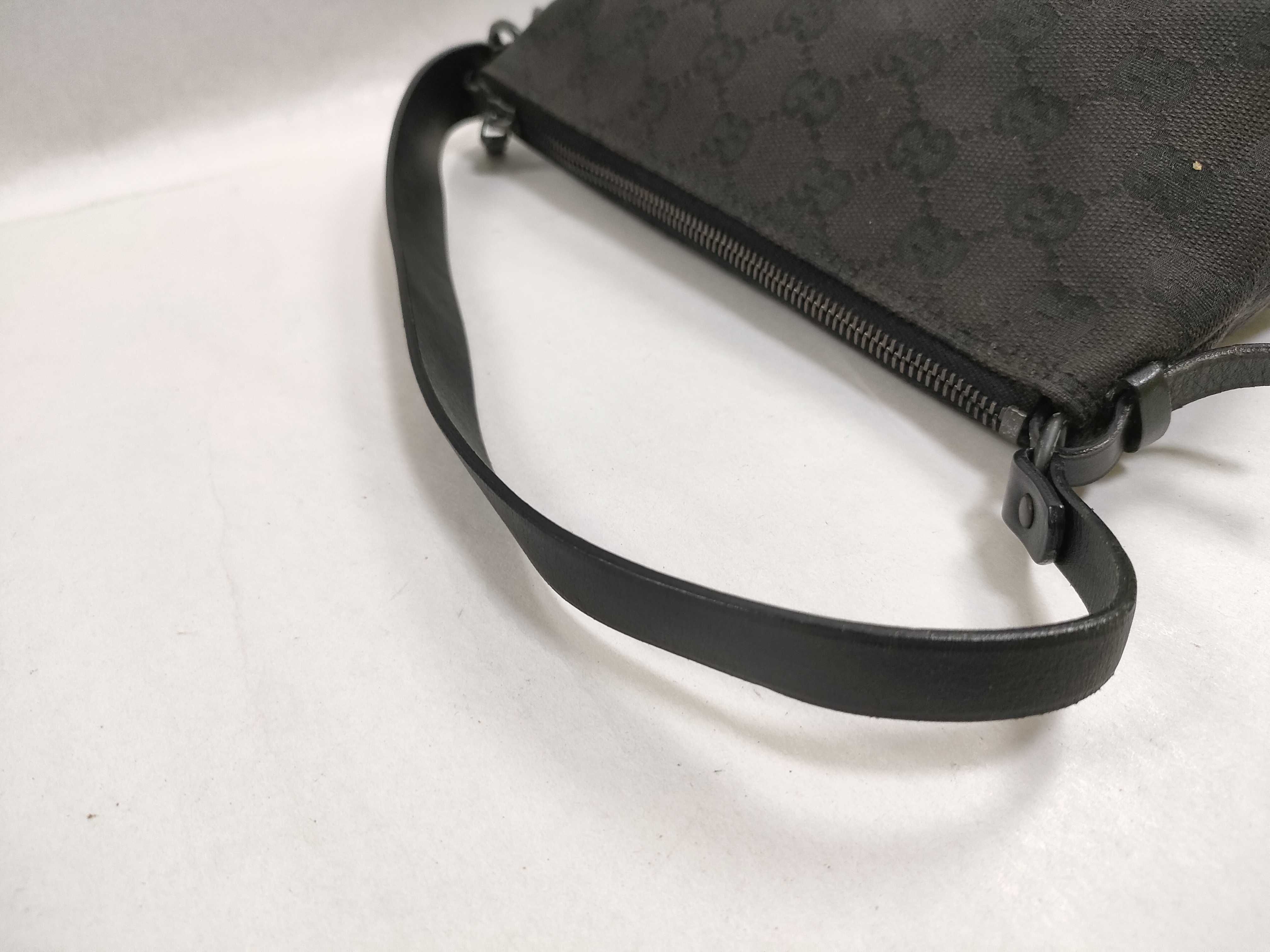 GG Canvas Handbag Pouch, Black Handbag — view 3
