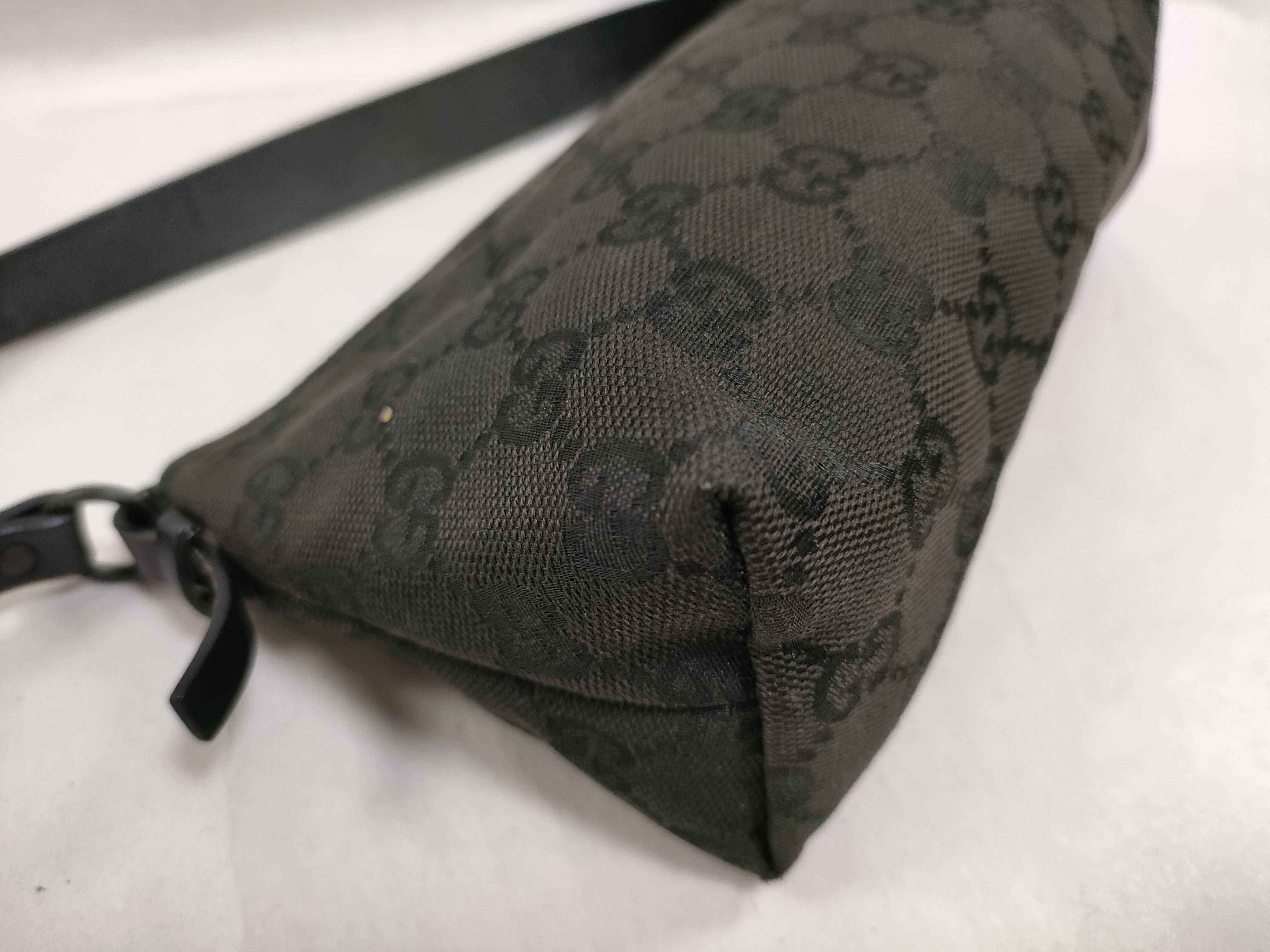 GG Canvas Handbag Pouch, Black Handbag — view 6