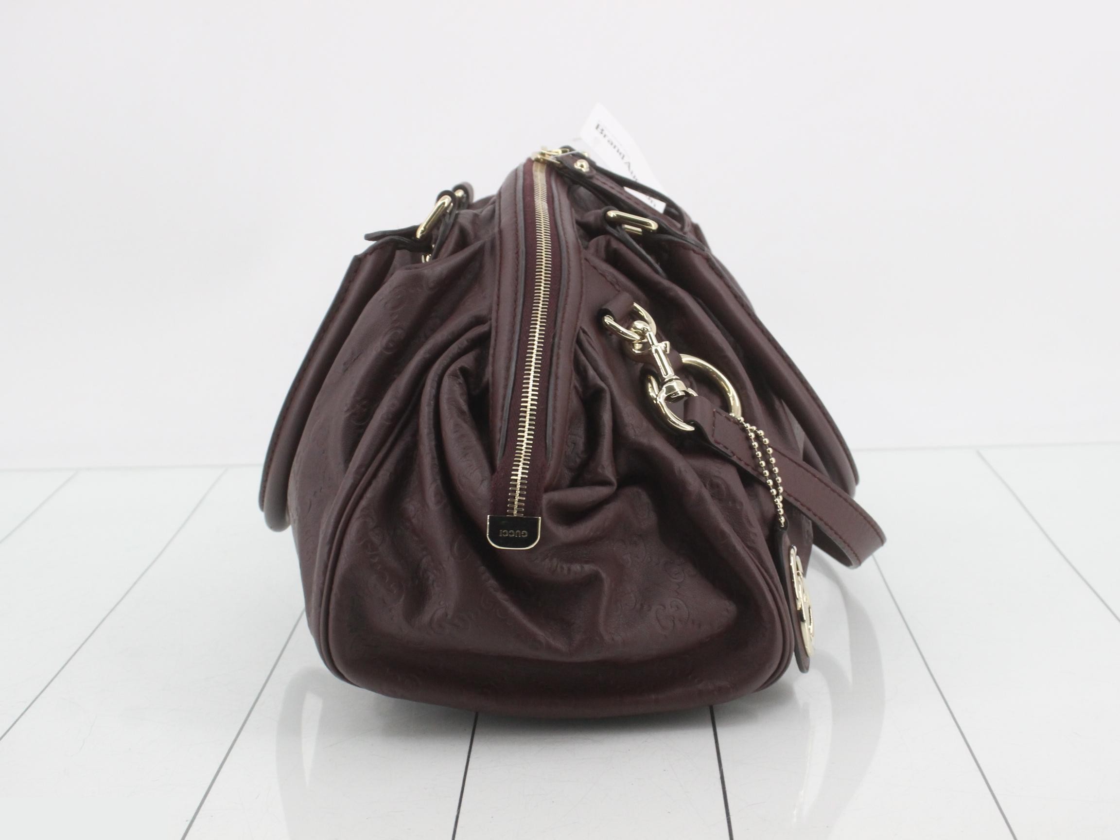 Guccissima (bag) - Handbag, Leather, Sukey, Brown, 223974 — view 4