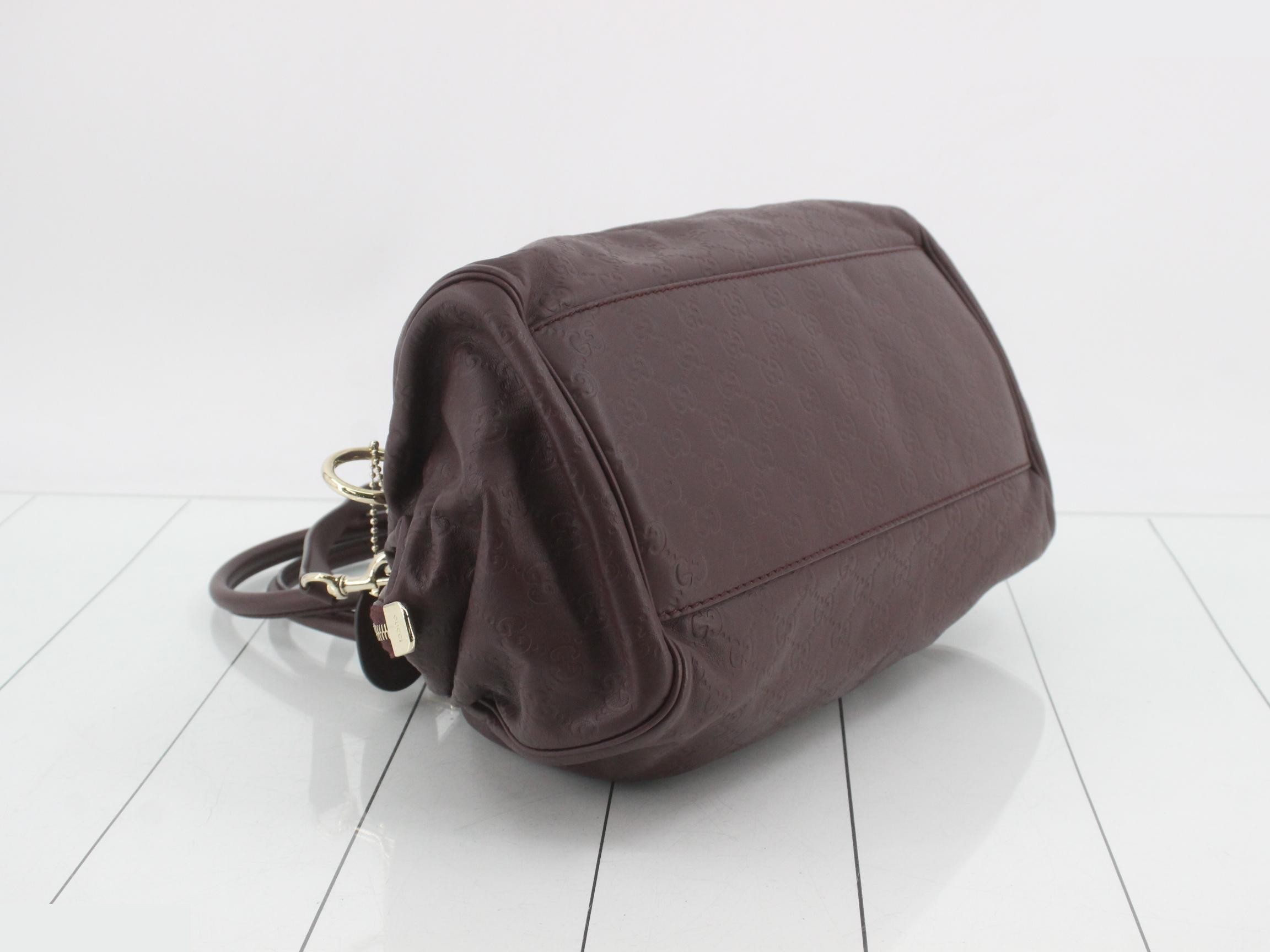 Guccissima (bag) - Handbag, Leather, Sukey, Brown, 223974 — view 5