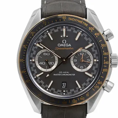 Speedmaster Racing Steel Gold Grey Dial Mens Watch 329.23.44.51.06.001