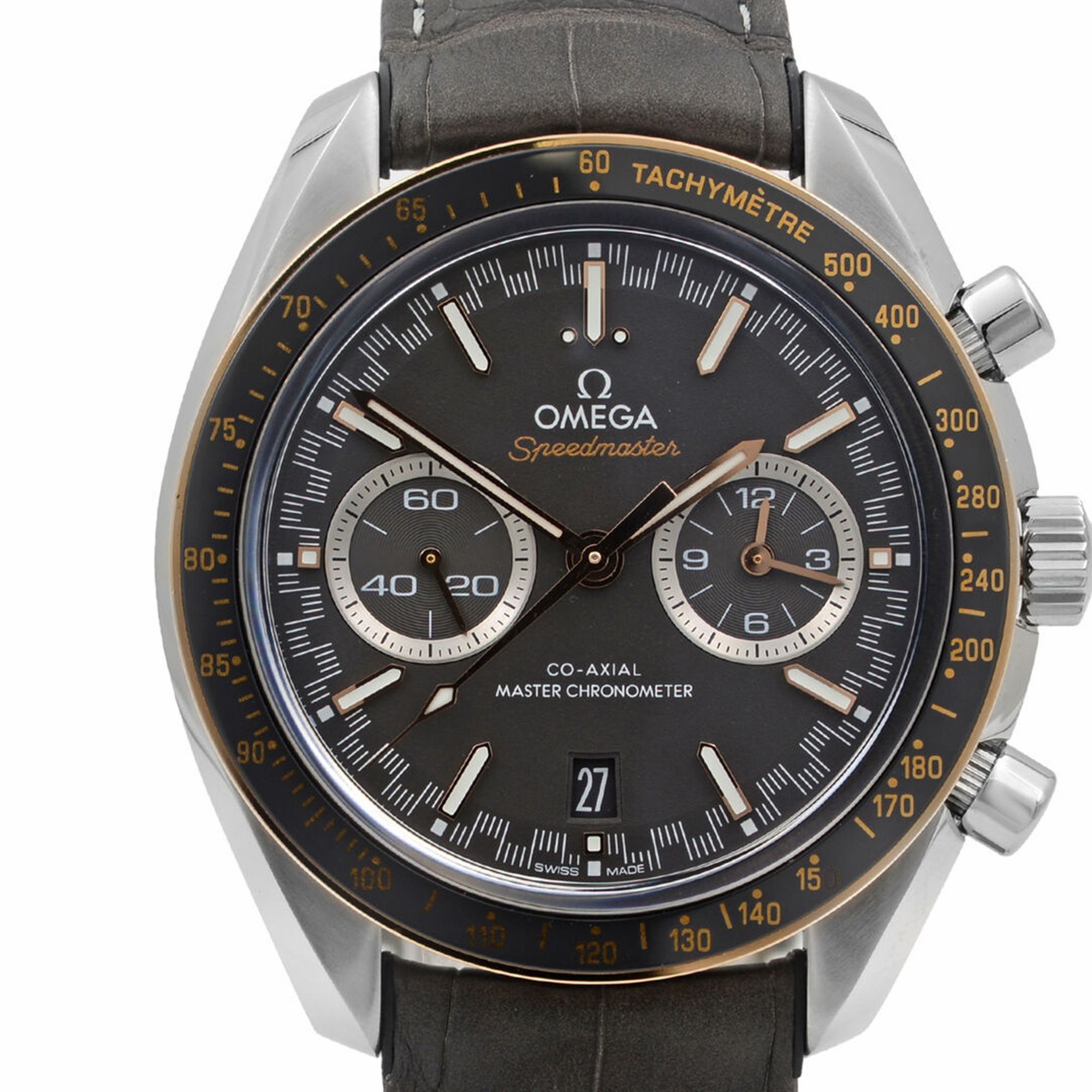 Speedmaster Racing Steel Gold Grey Dial Mens Watch 329.23.44.51.06.001 — view 2