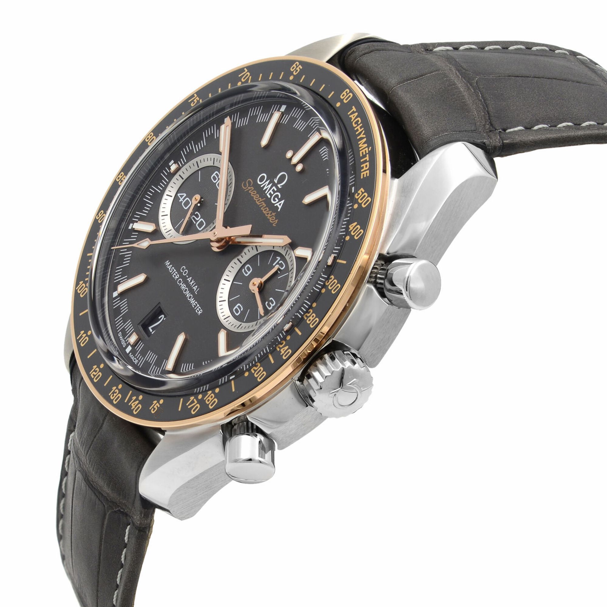 Speedmaster Racing Steel Gold Grey Dial Mens Watch 329.23.44.51.06.001 — view 3