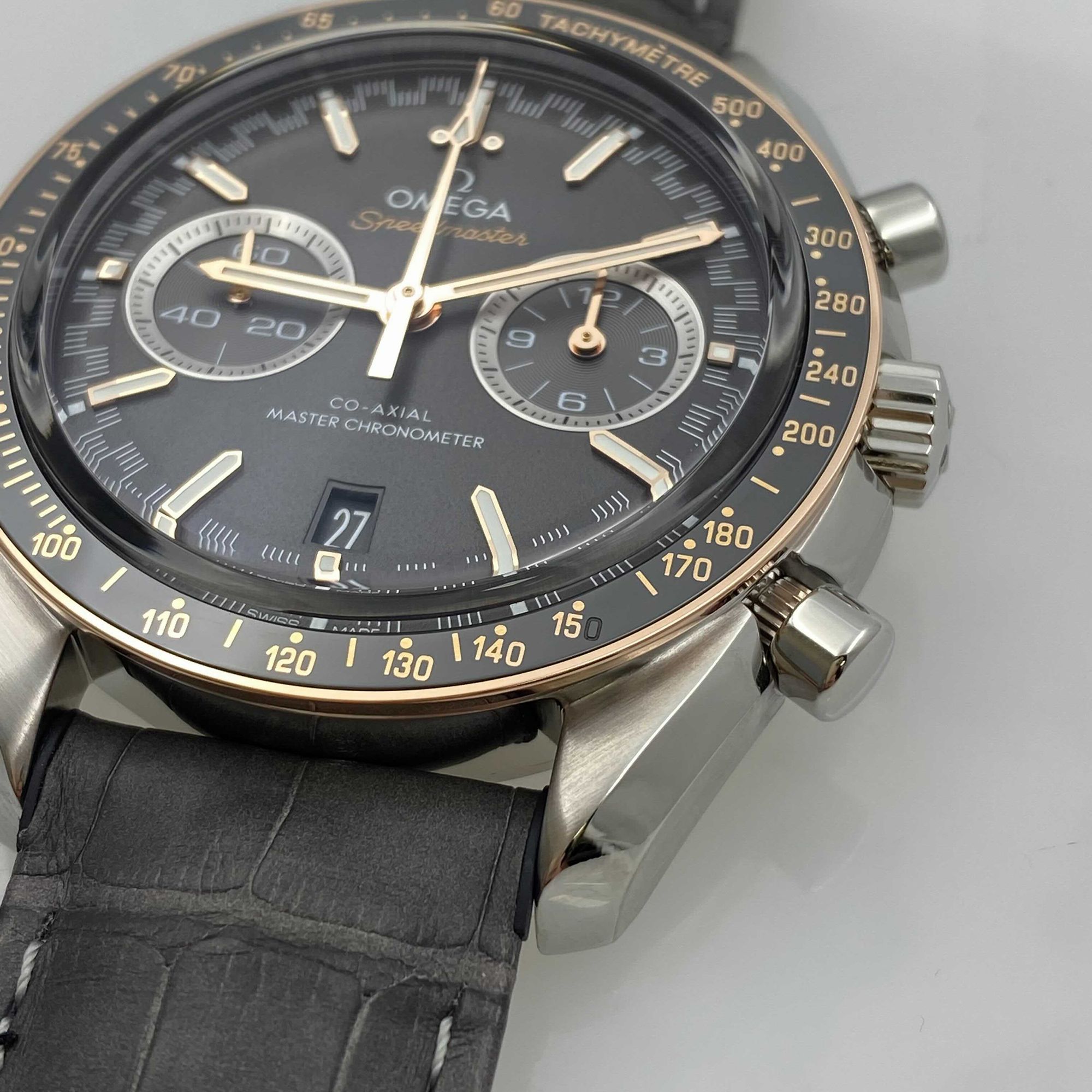 Speedmaster Racing Steel Gold Grey Dial Mens Watch 329.23.44.51.06.001 — view 7