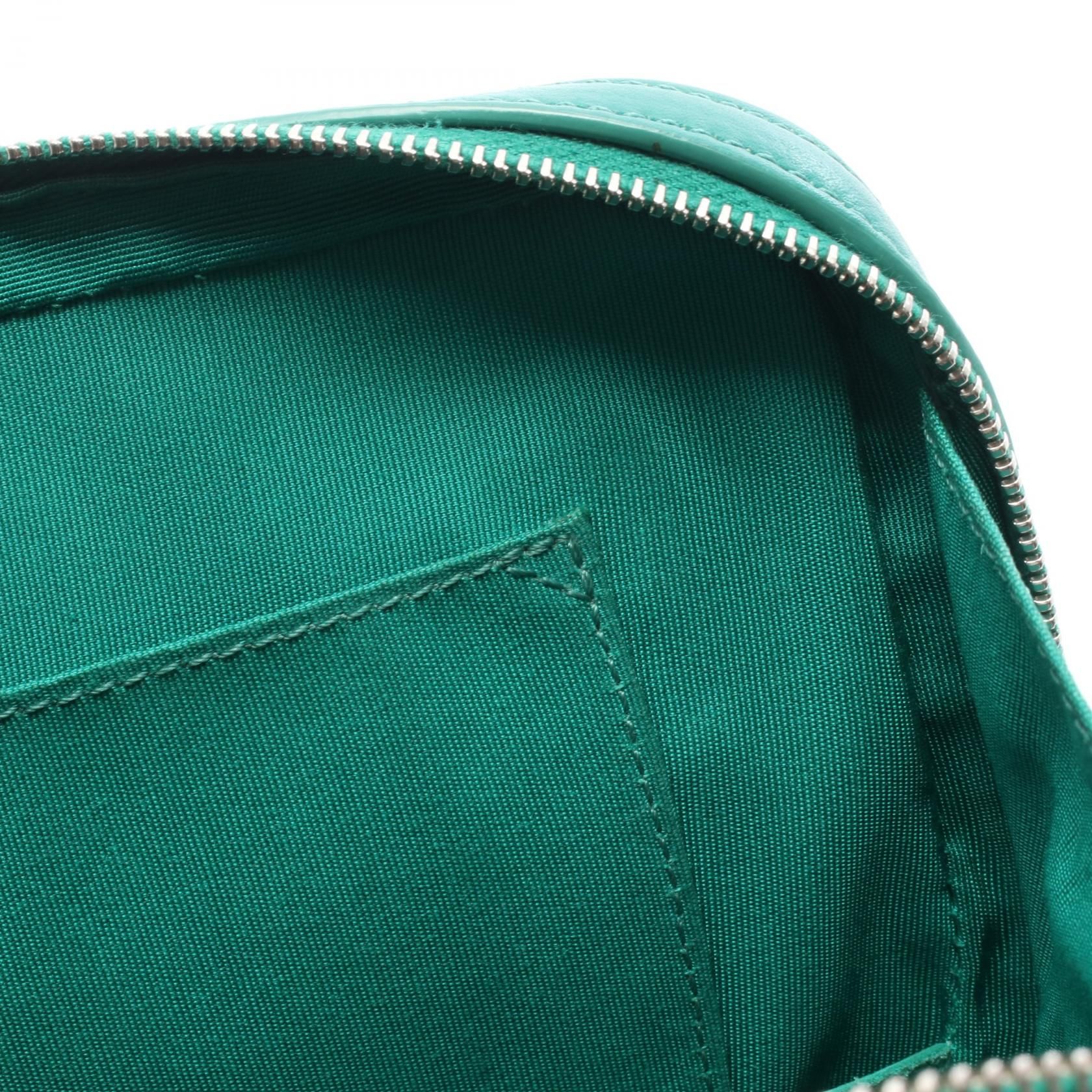 Green Matelasse Half Coco Shoulder Bag Grained Calfskin — view 6