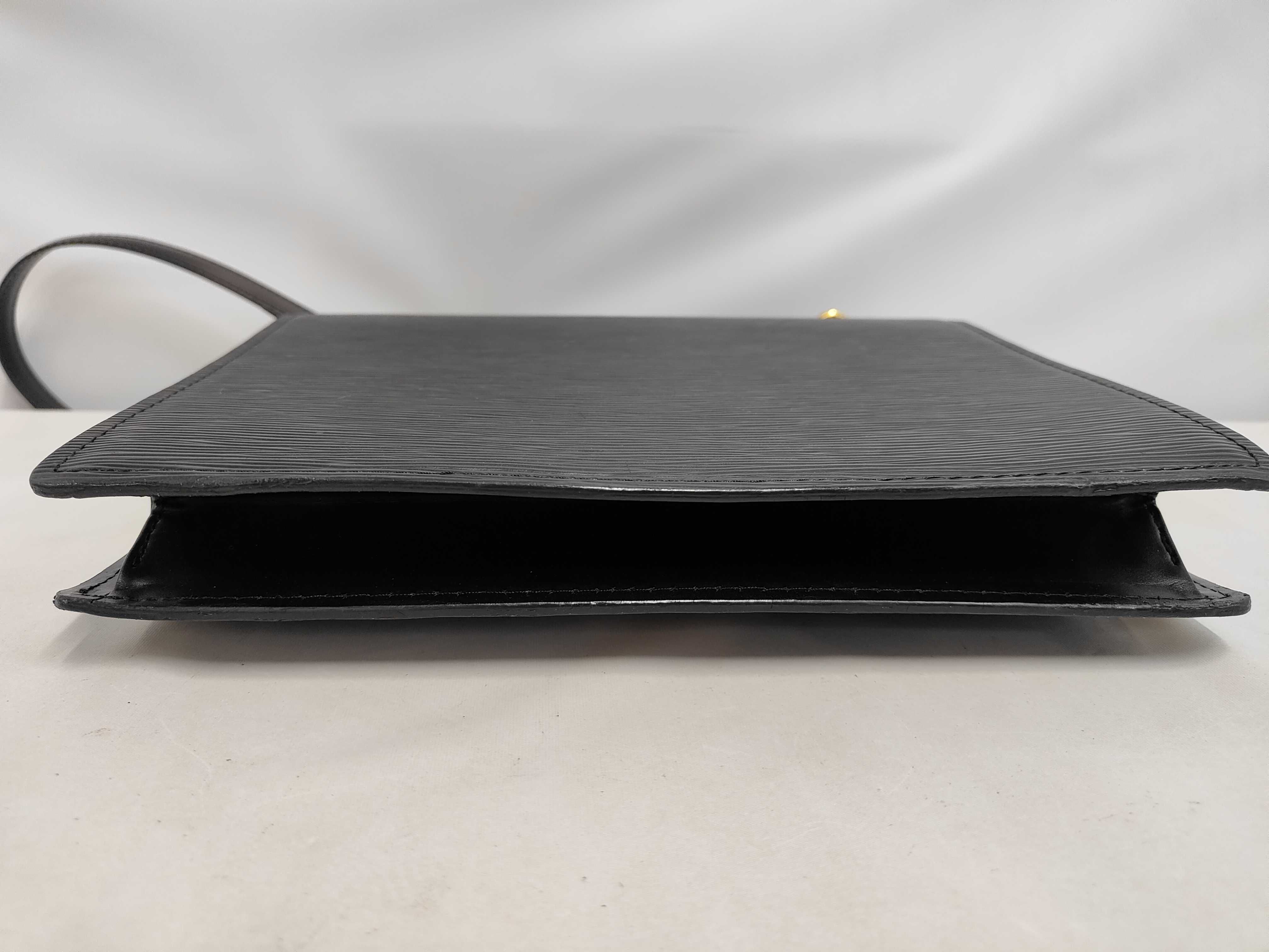 Epi Monceau Black Handbag with Strap — view 4