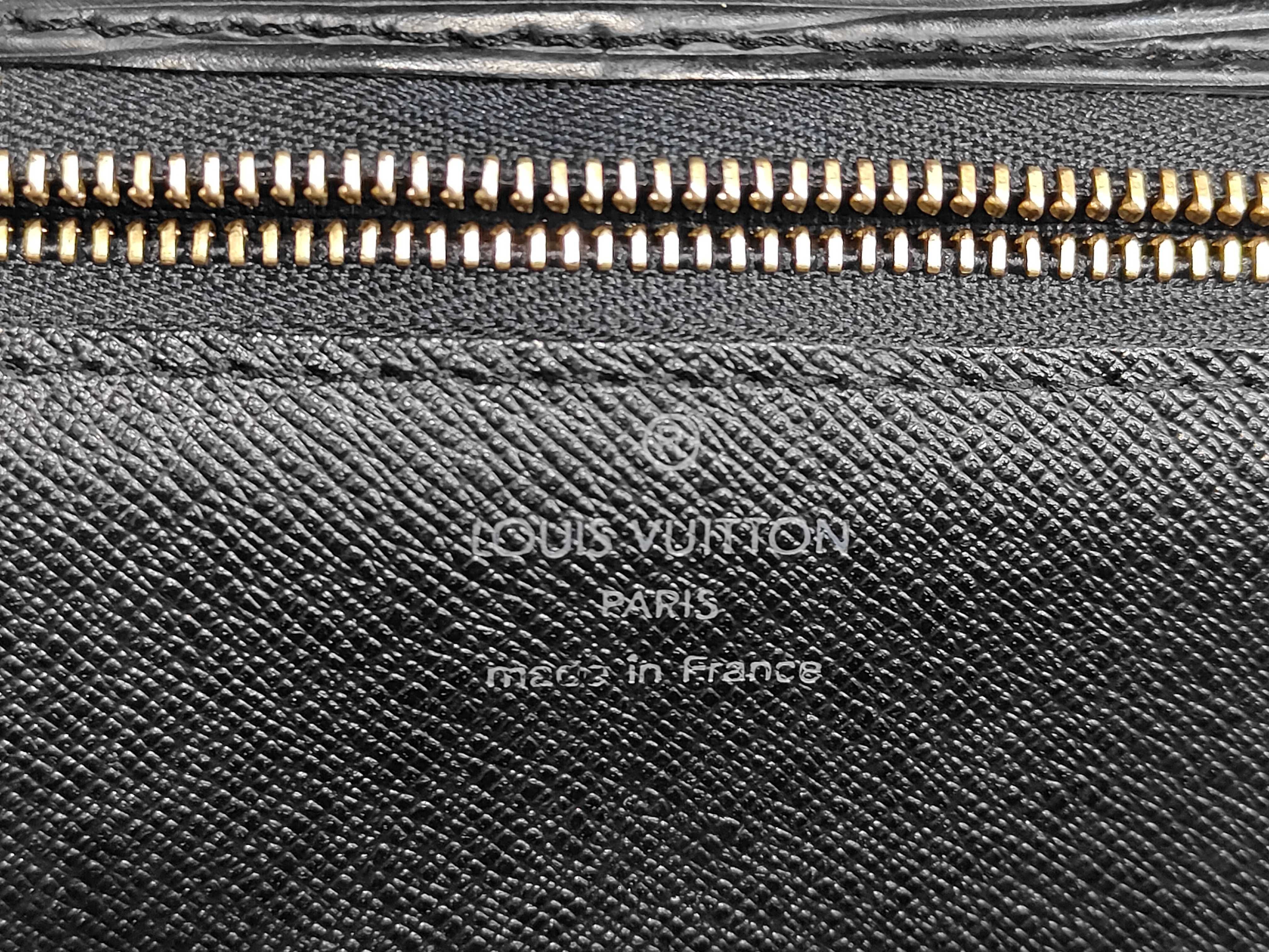 Epi Monceau Black Handbag with Strap — view 8