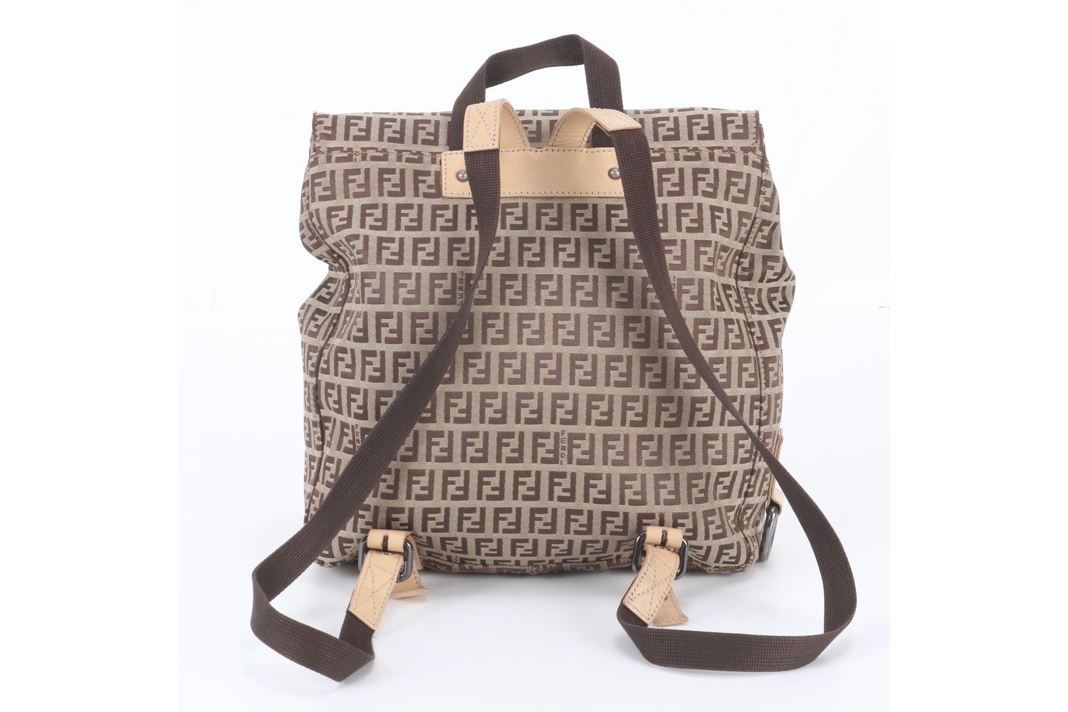 Zucchino 8BZ003 Leather Canvas Backpack — view 3