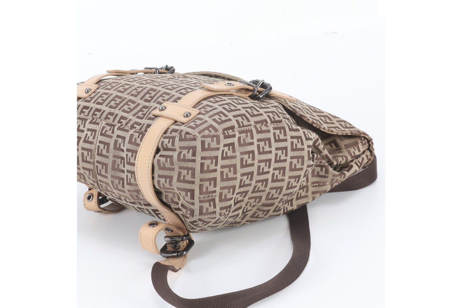 Zucchino 8BZ003 Leather Canvas Backpack — view 4