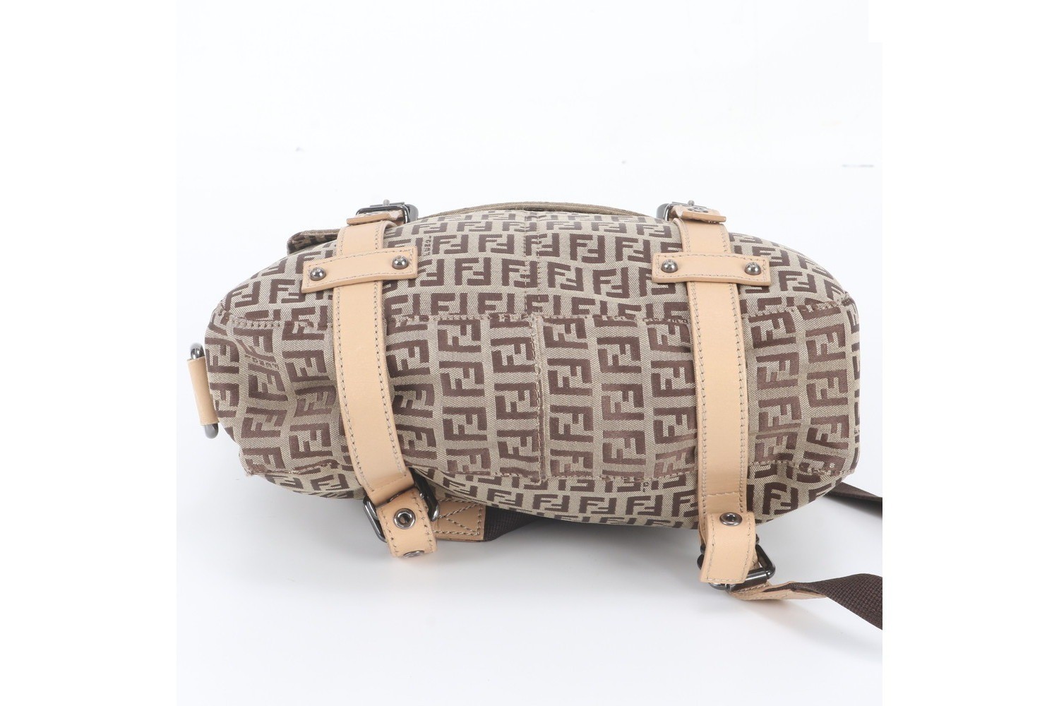 Zucchino 8BZ003 Leather Canvas Backpack — view 6