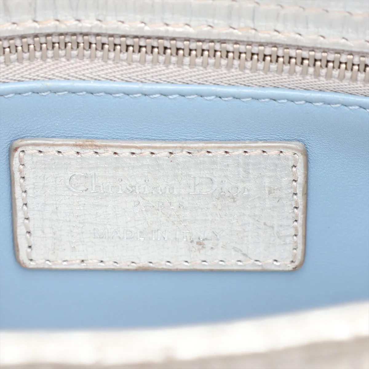 Cannage My Lady Dior Leather 2-Way Handbag with Silver Charm — view 11