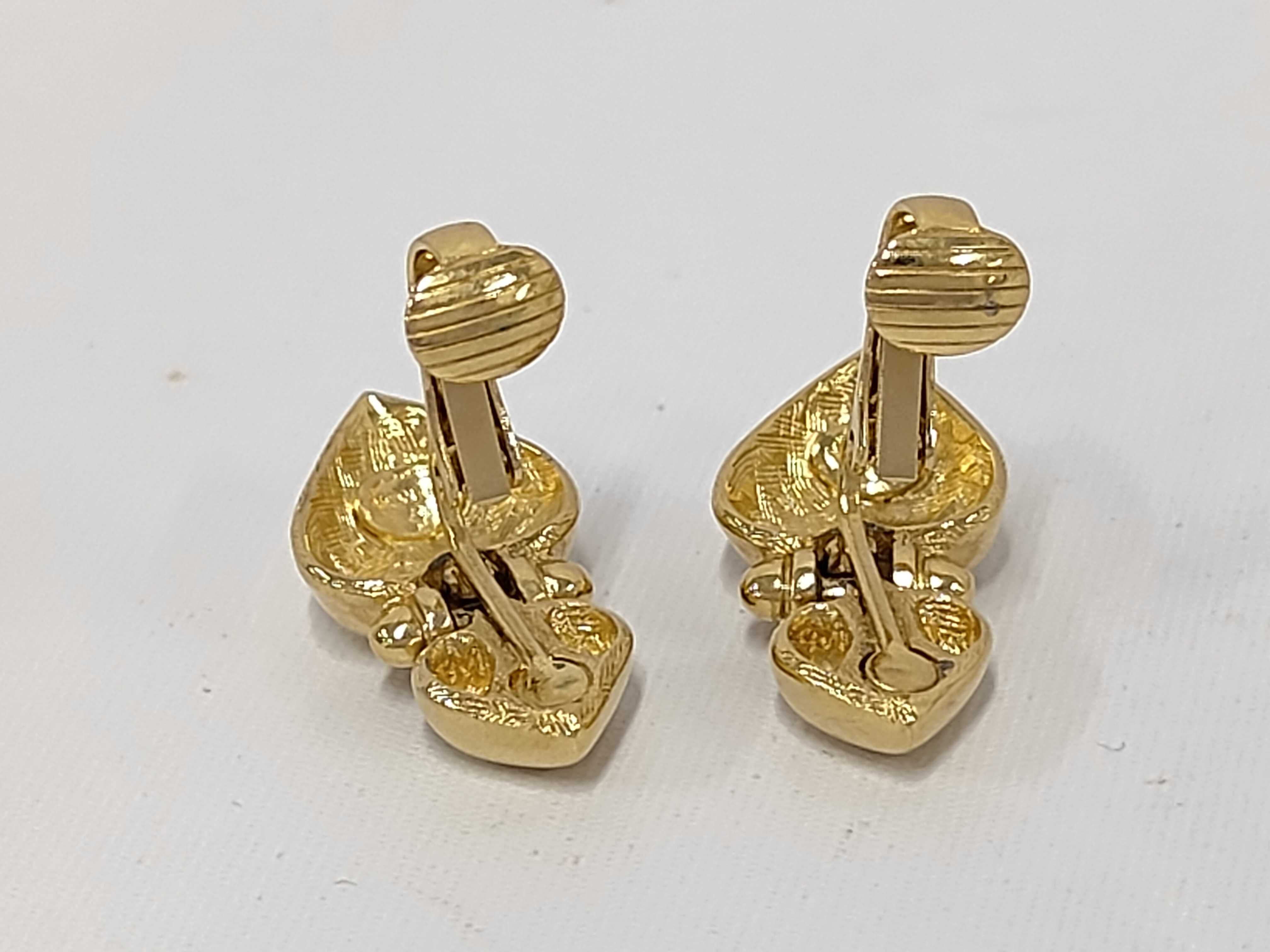 Heart Vintage Gold Earrings — view 3