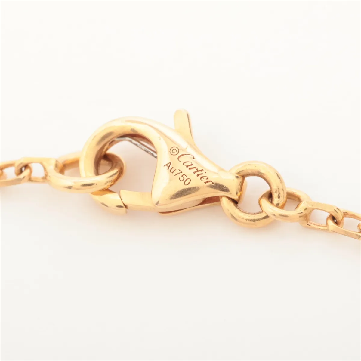 Trinity Diamond Necklace 750 (YG×PG×WG) 9.0g DQK715 Spring exposed Pull ring weak return — view 4
