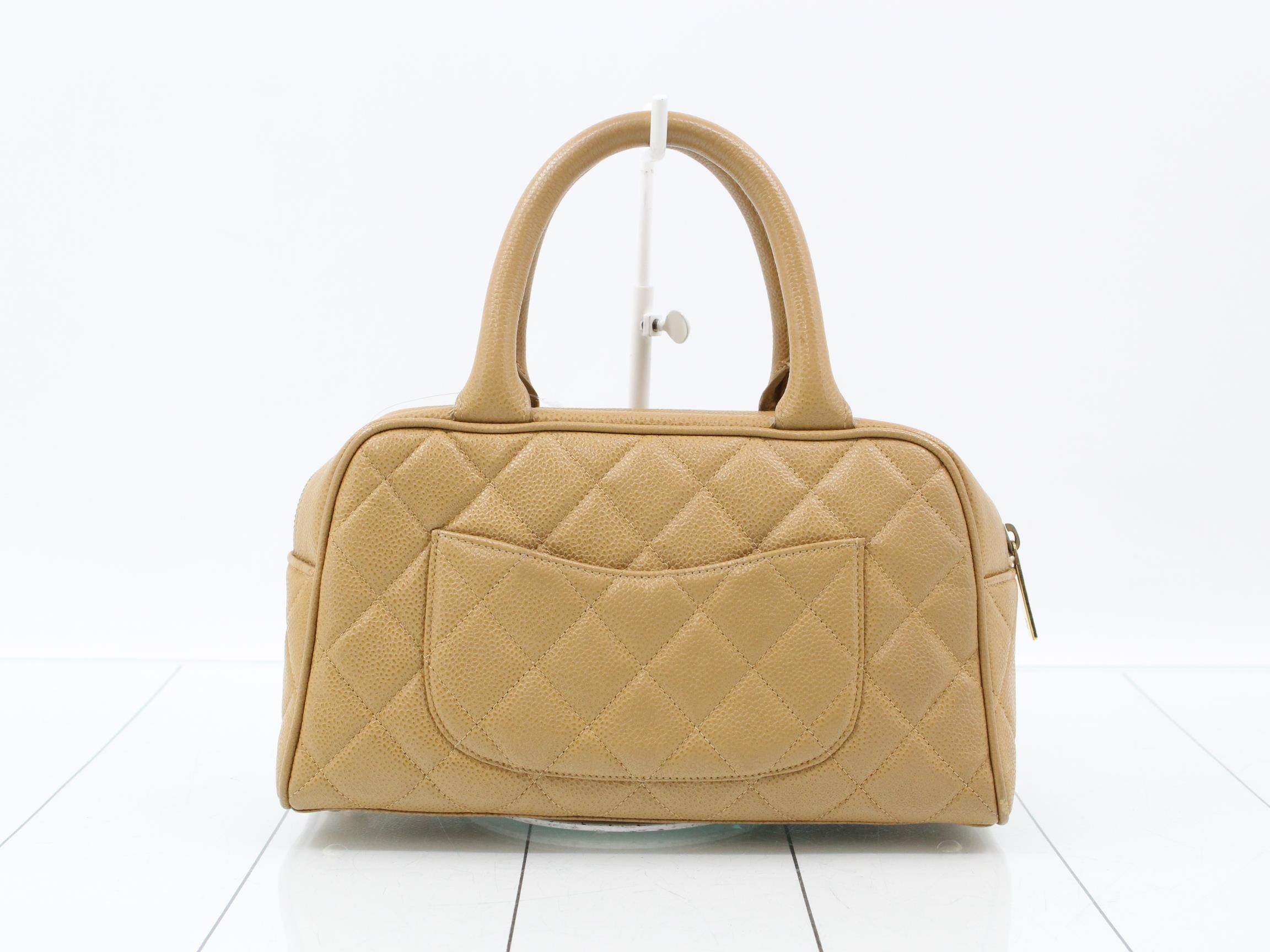 Mini Boston Bag, Caviar Skin, Large Coco — view 2