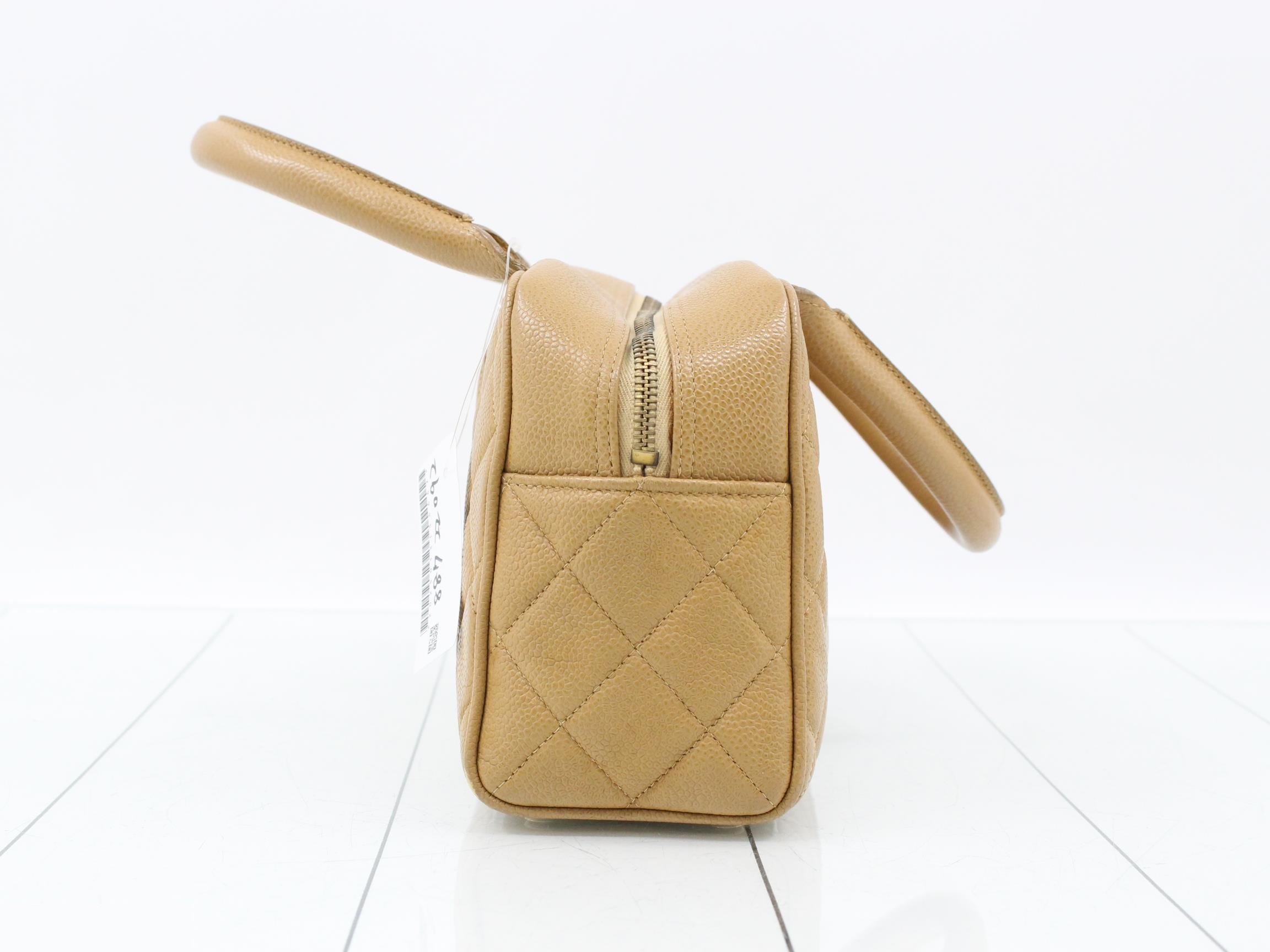 Mini Boston Bag, Caviar Skin, Large Coco — view 3