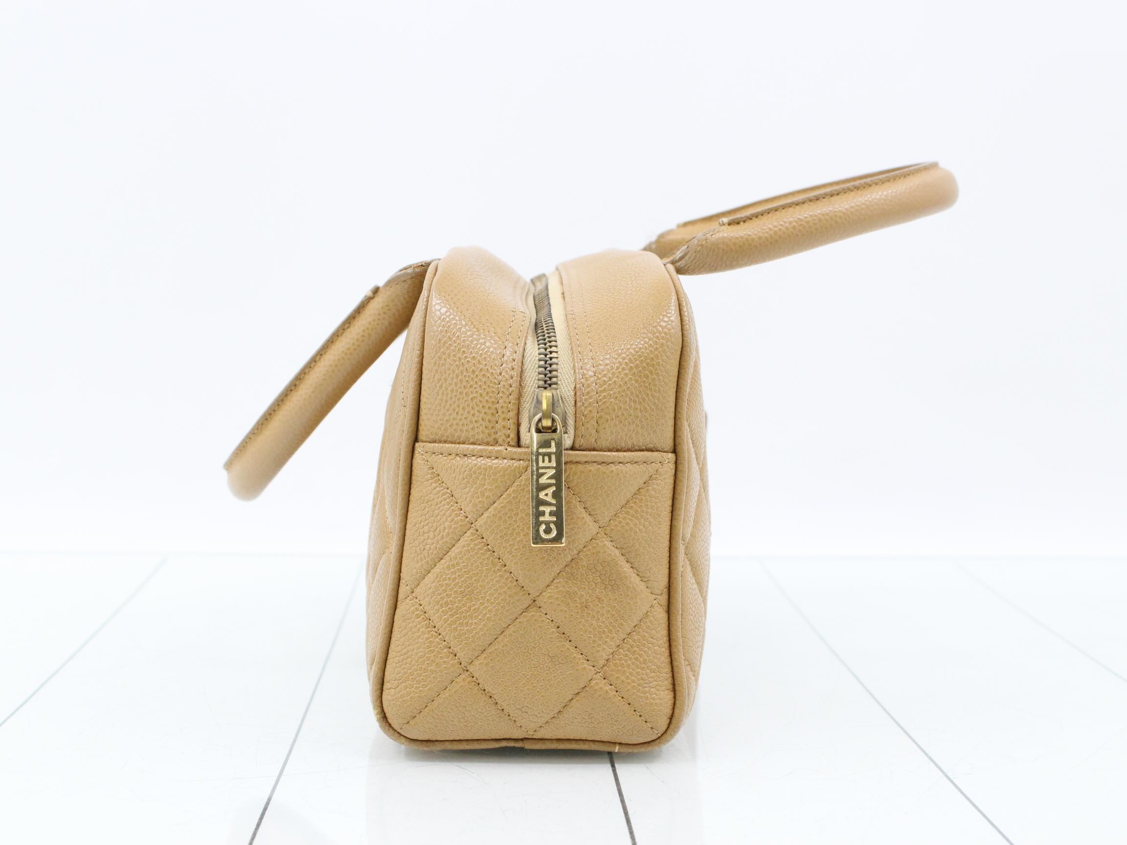 Mini Boston Bag, Caviar Skin, Large Coco — view 4