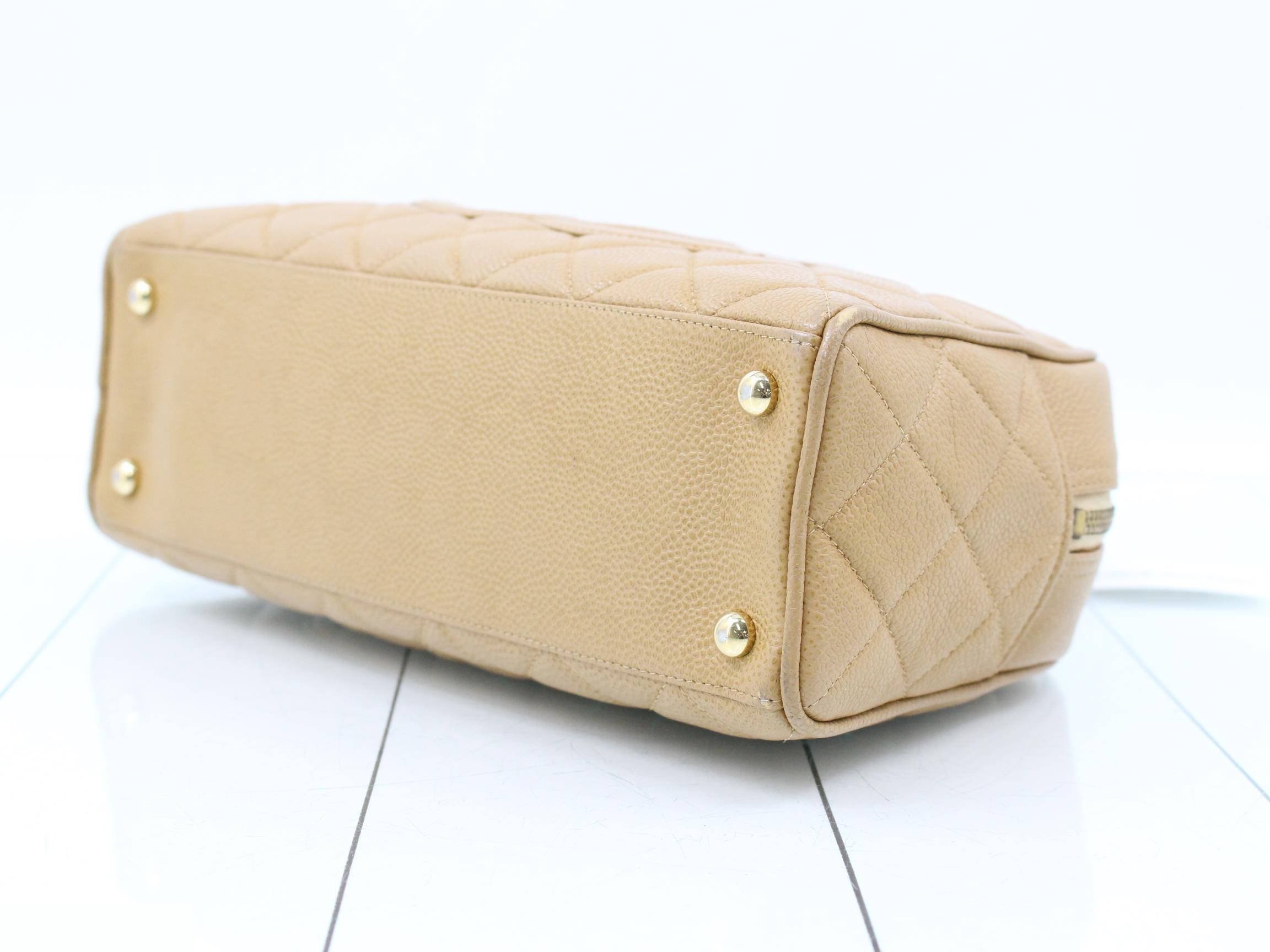 Mini Boston Bag, Caviar Skin, Large Coco — view 6