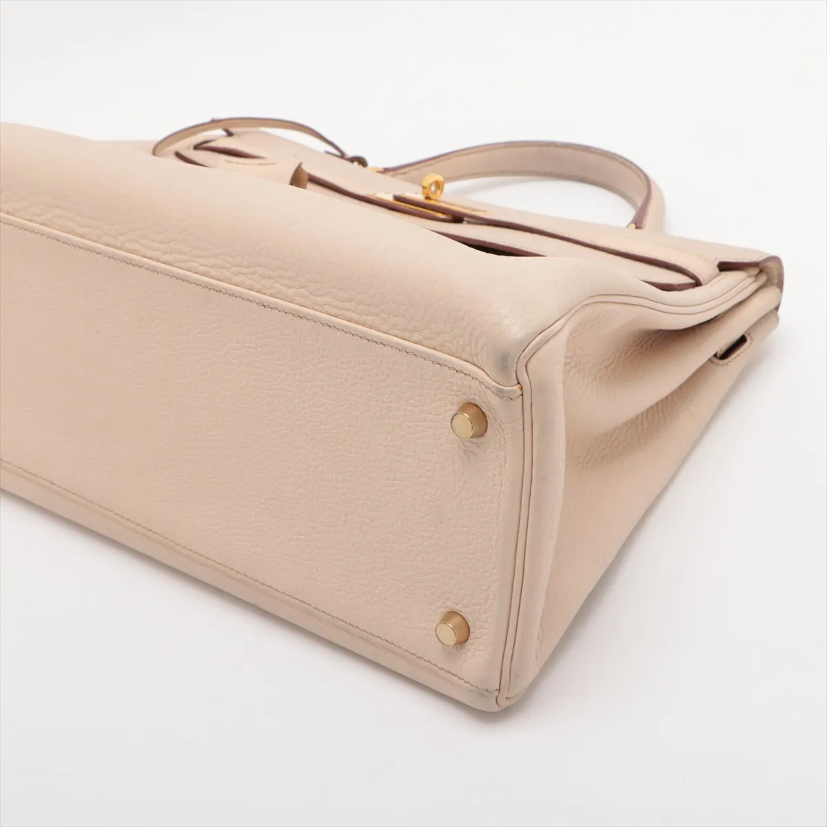 [Individually packaged] Hermes Kelly 35 Letournée Taurillon Clemence Beige Gold Hardware E: 2001 — view 3