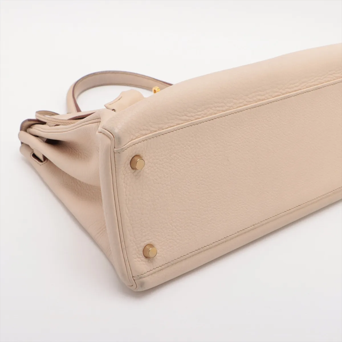 [Individually packaged] Hermes Kelly 35 Letournée Taurillon Clemence Beige Gold Hardware E: 2001 — view 4