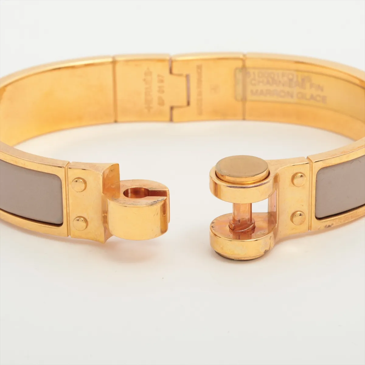 Charnière Fan SP0197 Bangle GP Marron Glace x Gold — view 5