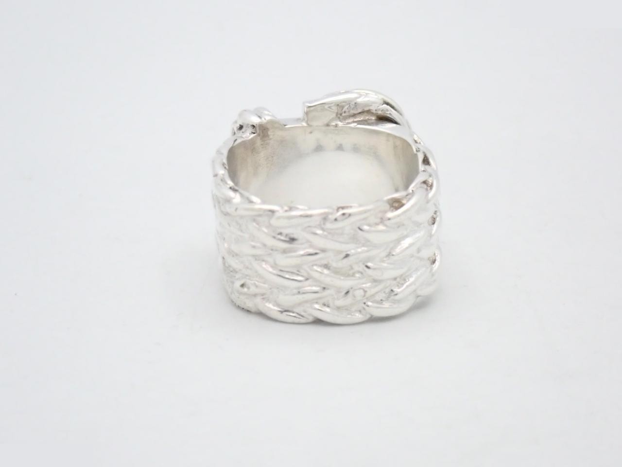 Diane ring, stamped size 52 (actual size #49), 925 sterling silver, 13.8g — view 2