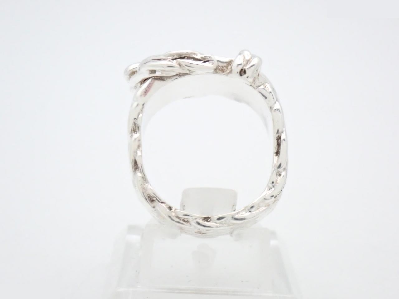 Diane ring, stamped size 52 (actual size #49), 925 sterling silver, 13.8g — view 3