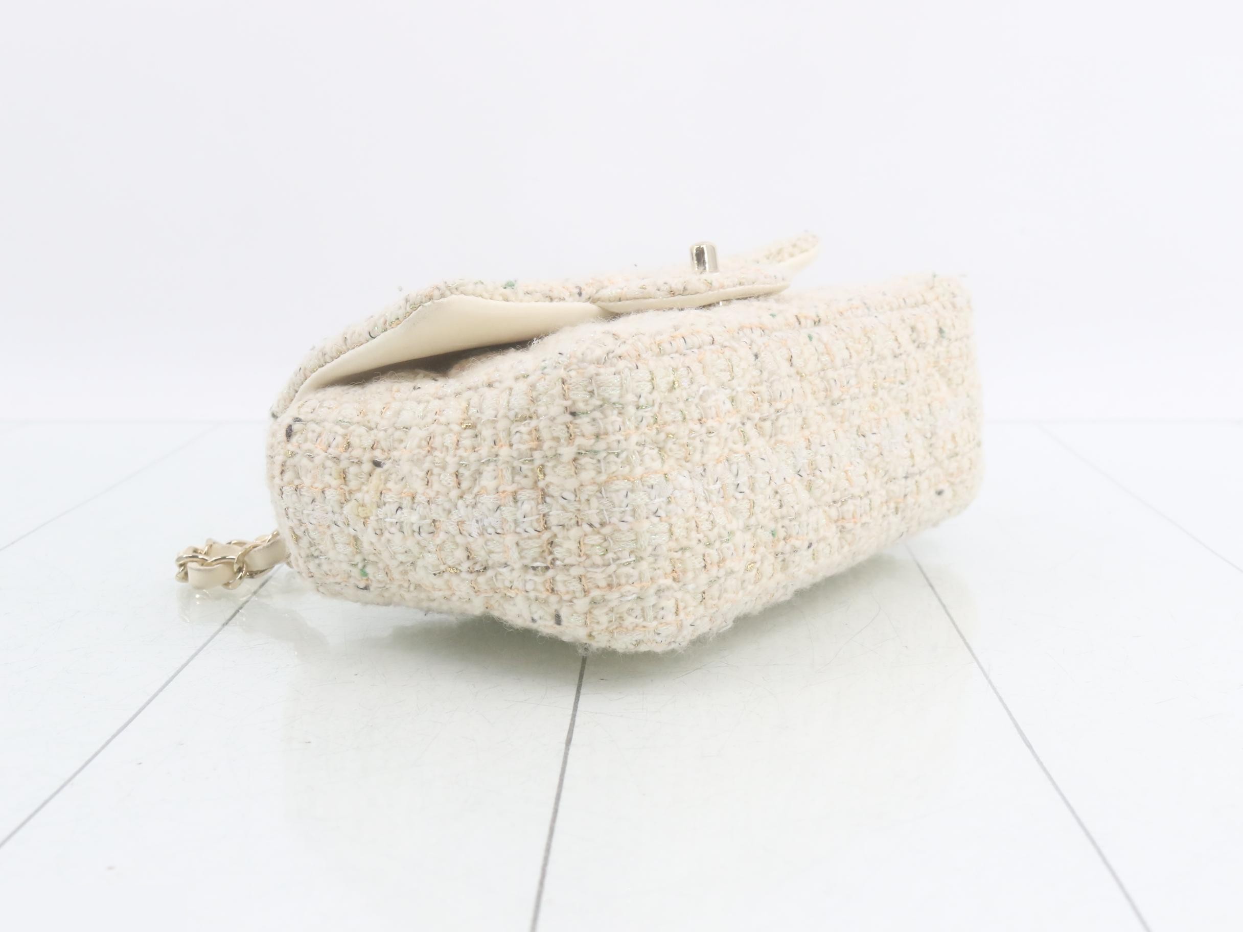 Tweed Mini Matelassé Shoulder Bag — view 5