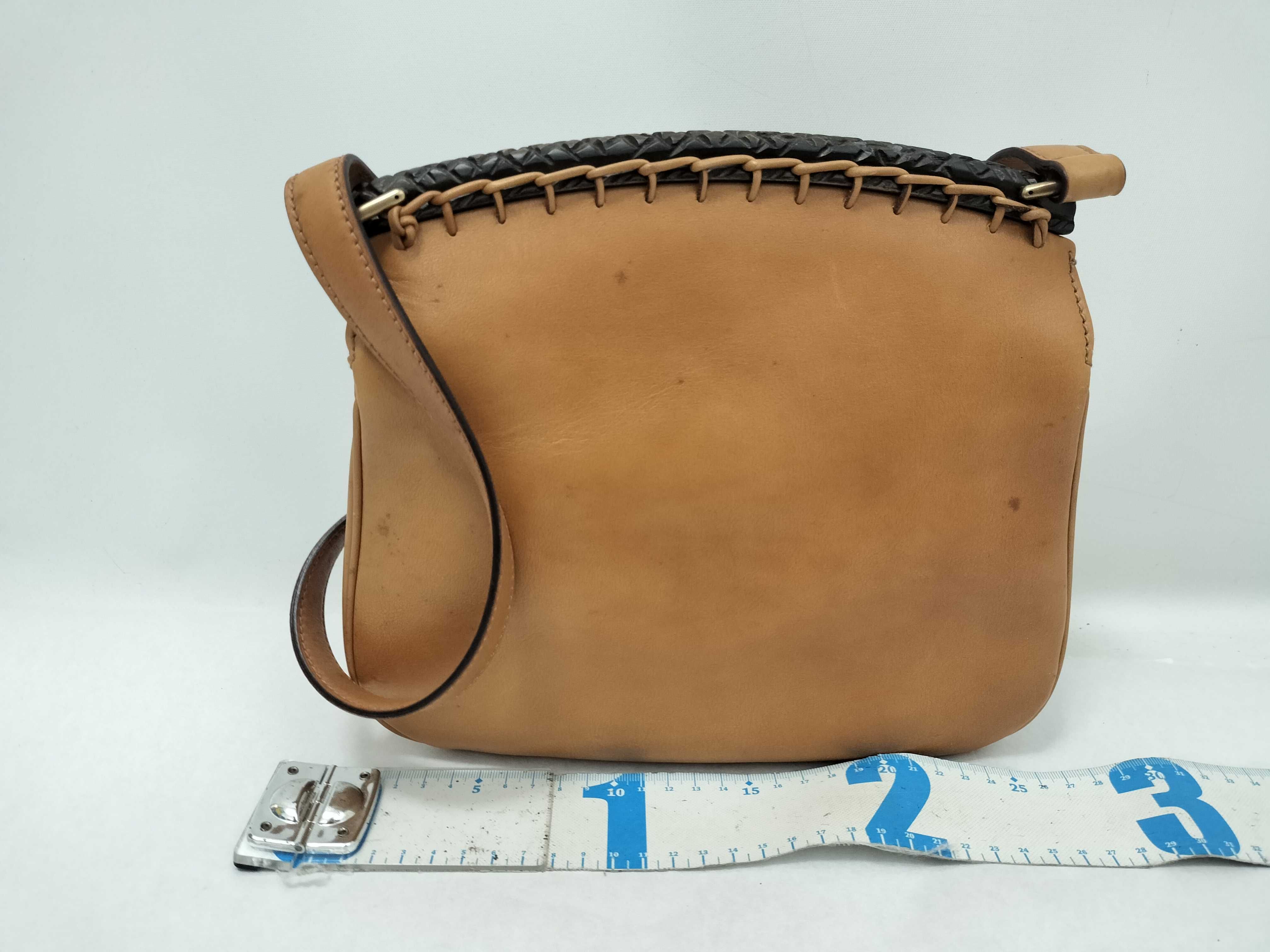 Wood Leather Shoulder Bag — view 2