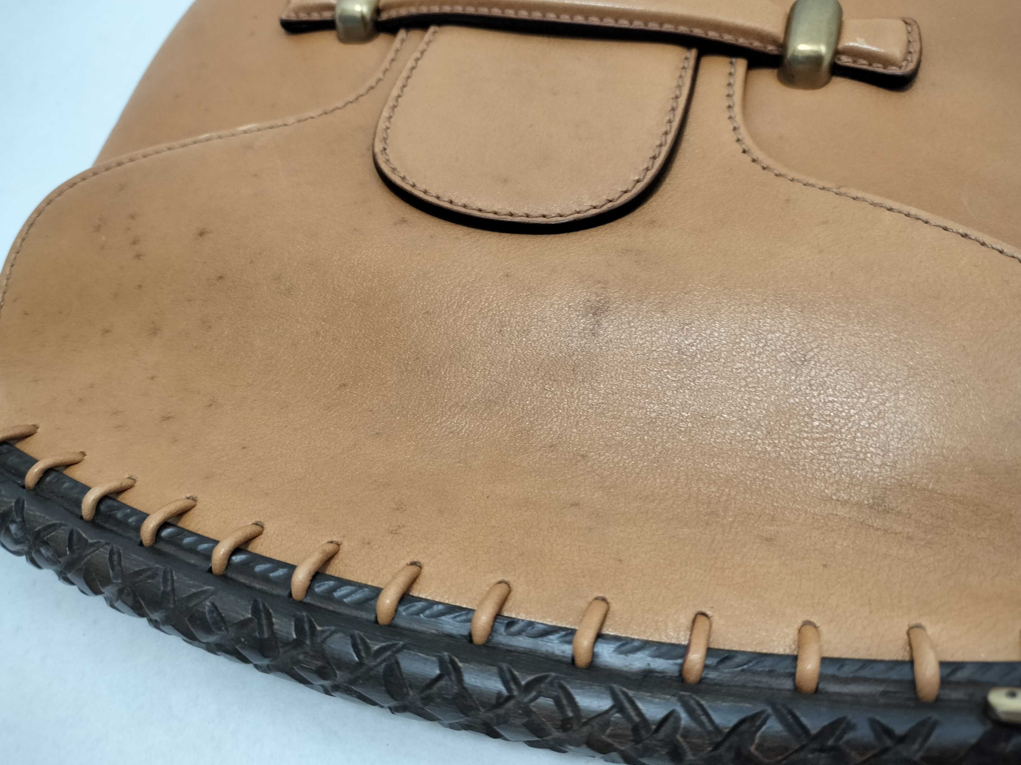 Wood Leather Shoulder Bag — view 14