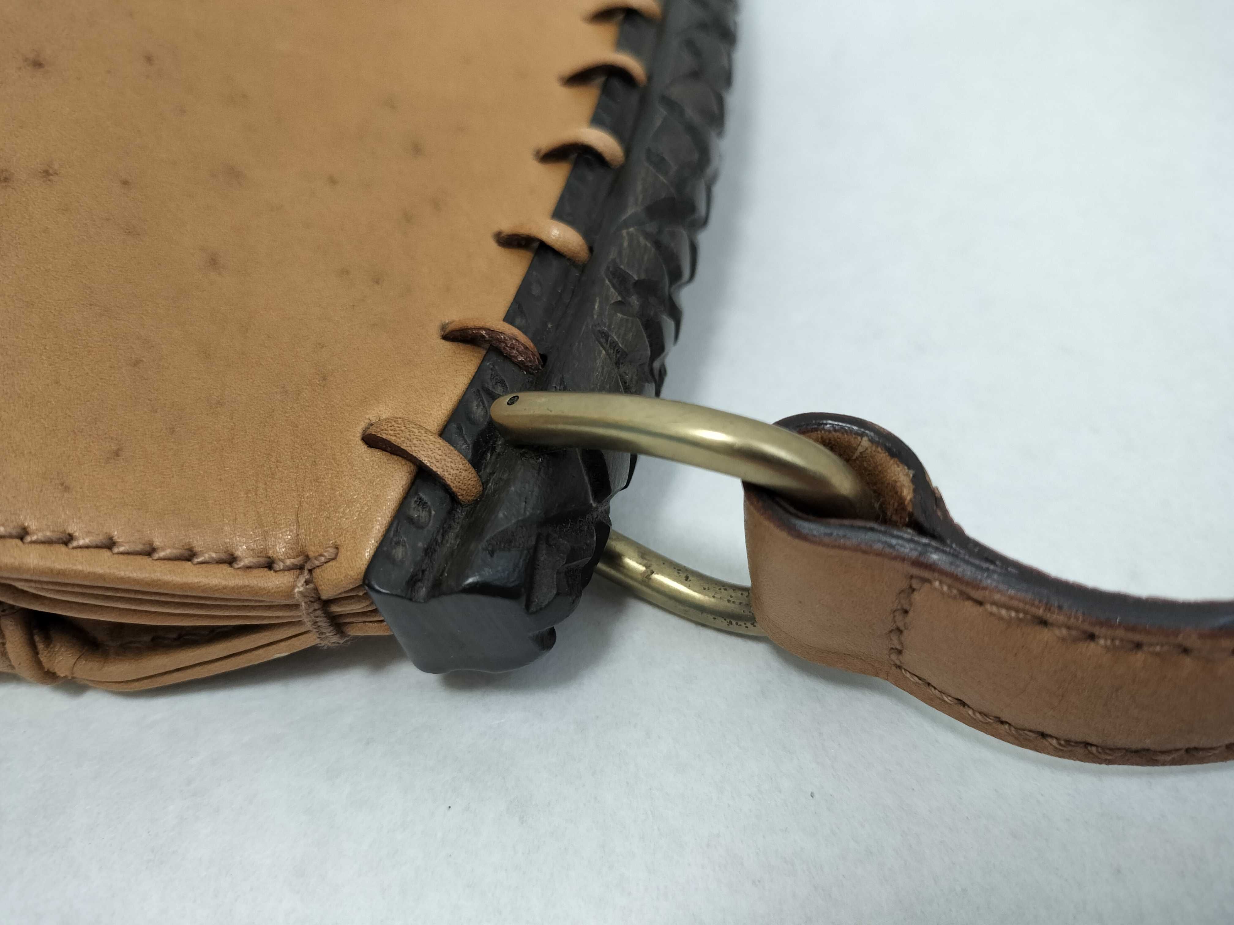 Wood Leather Shoulder Bag — view 5