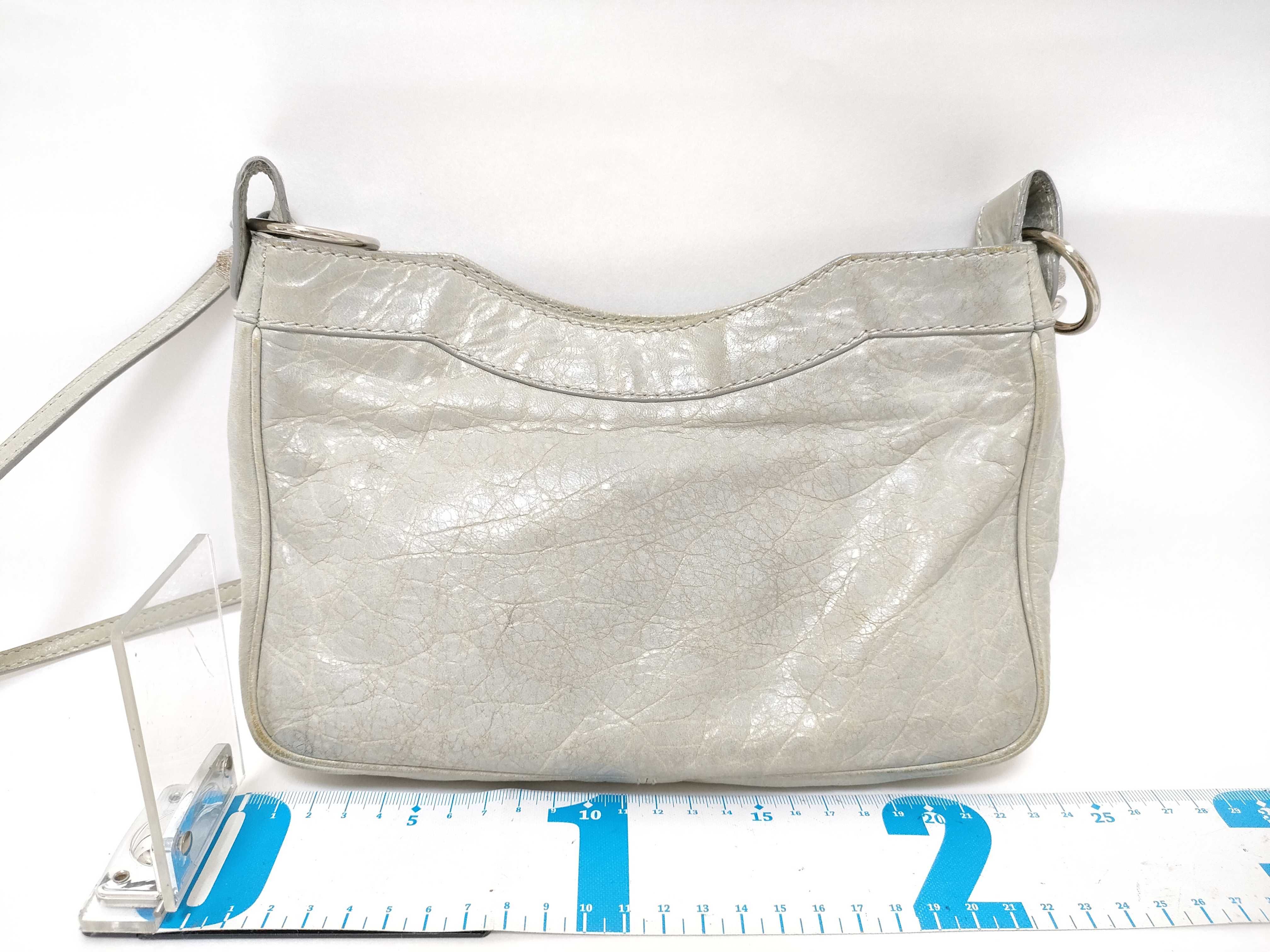 The Giant City Balenciaga Giant Hip Leather Shoulder Bag Blue 237203 Shoulder bag with mirror — view 2