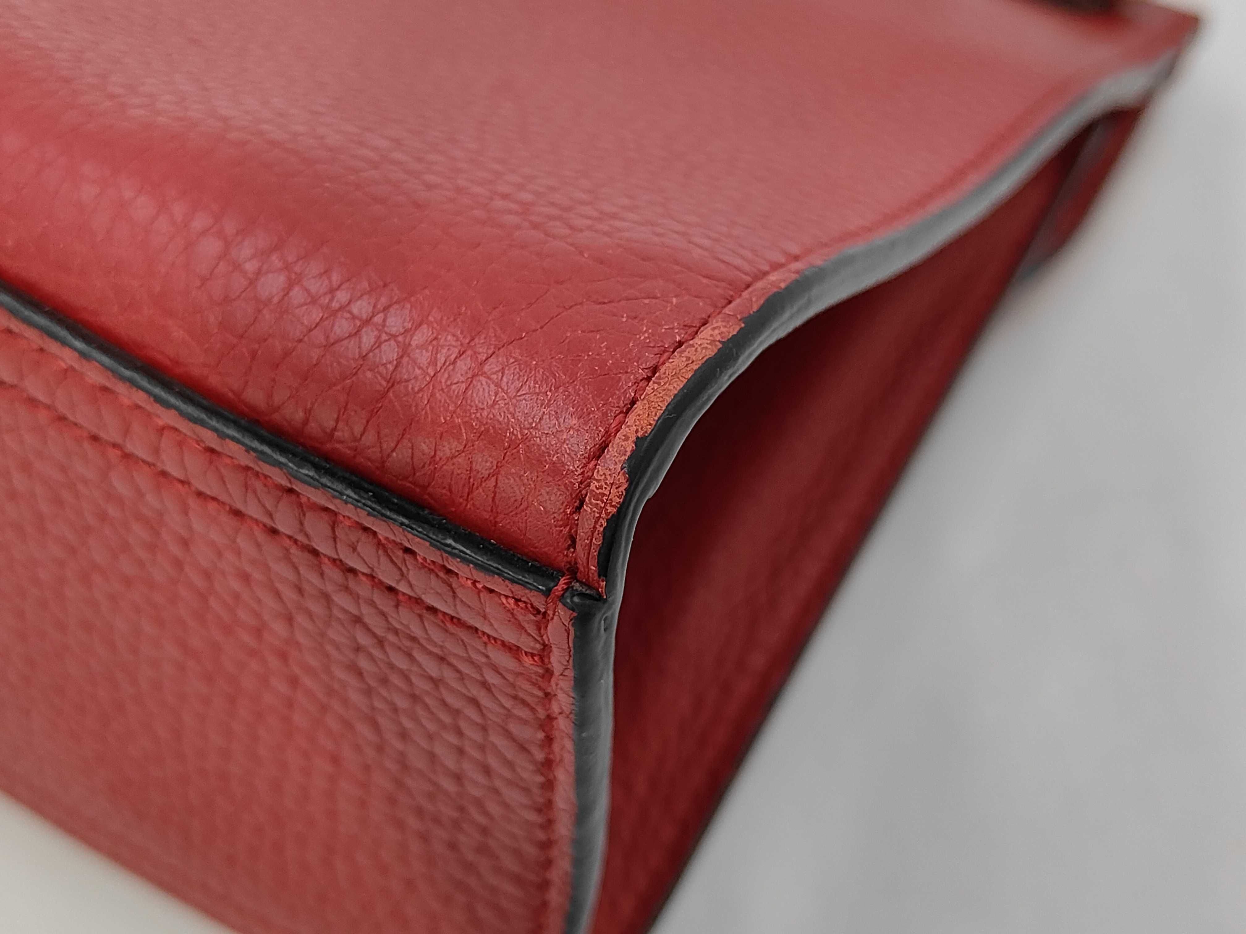 GG MARMONT 2WAY LEATHER SHOULDER BAG RED Handbag (442622) — view 3