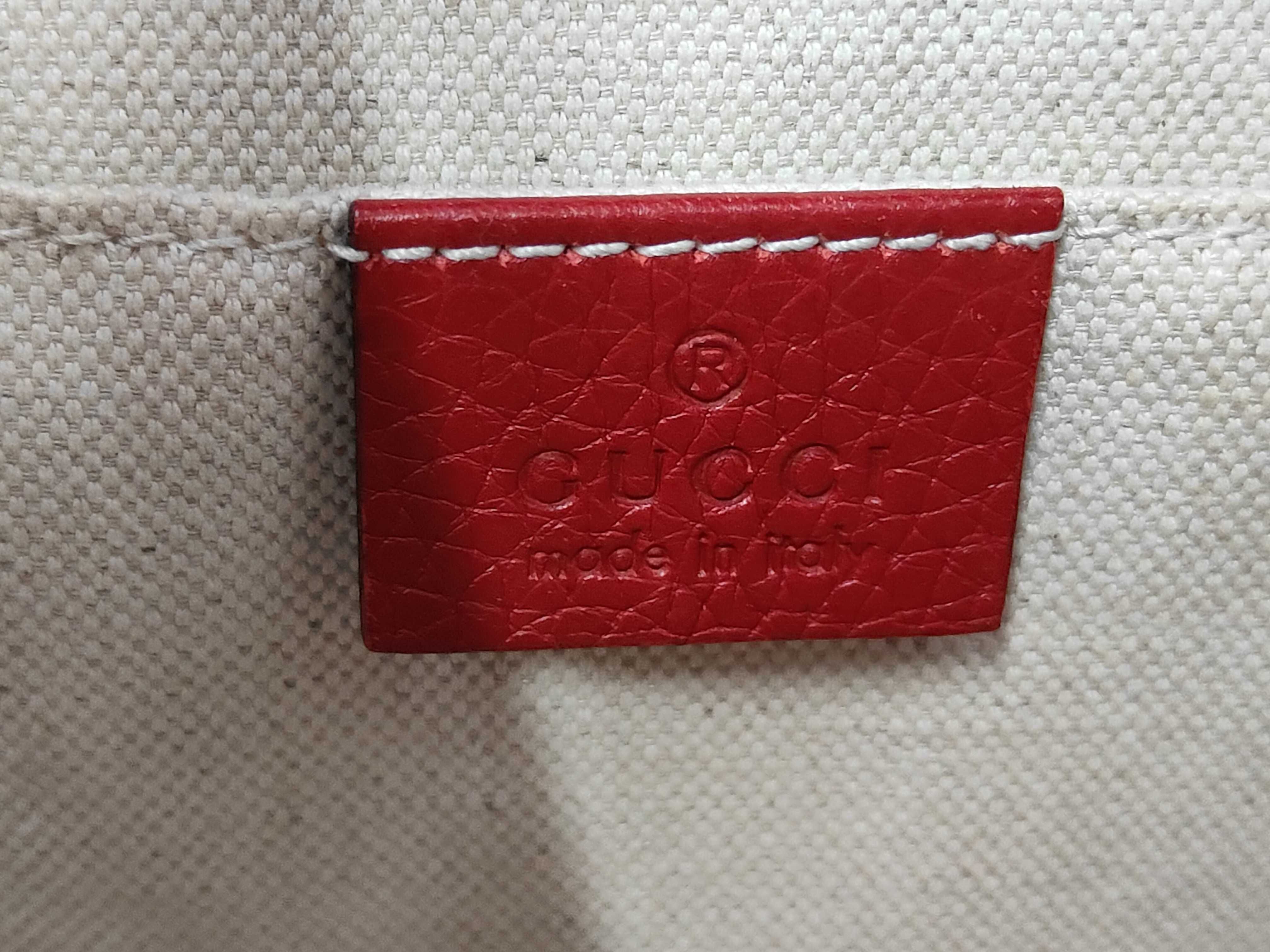 GG MARMONT 2WAY LEATHER SHOULDER BAG RED Handbag (442622) — view 10
