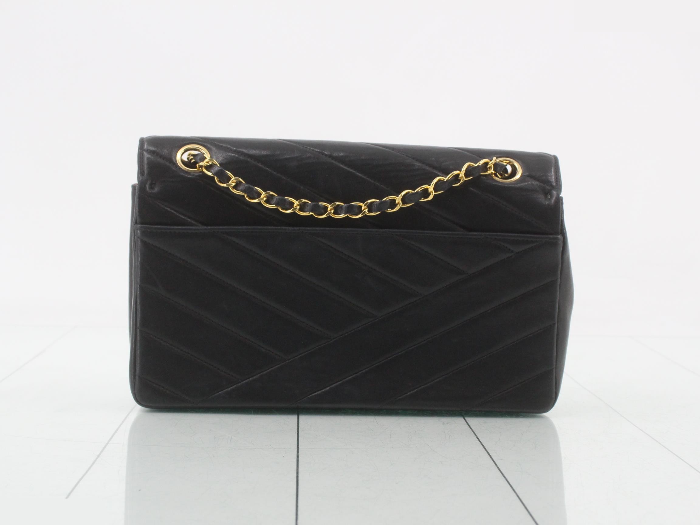 Bias Stitch Lamb Chain Shoulder Bag, Unit 2 — view 2