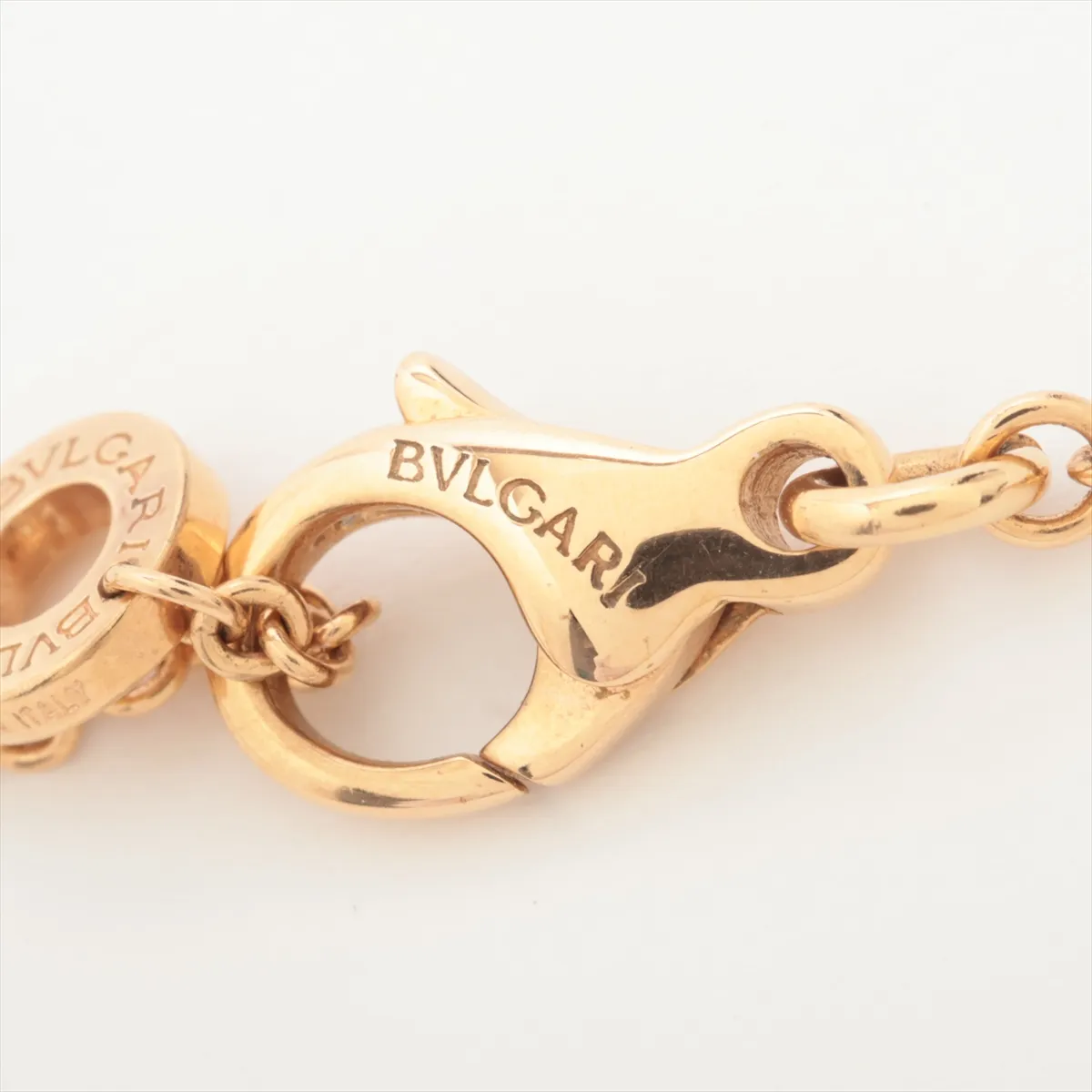 B.zero1 Necklace, 750 (PG) x Ceramic, 12.8g, K7WE33. Minor dents in the metal, small chips in the ceramic, and a — view 4