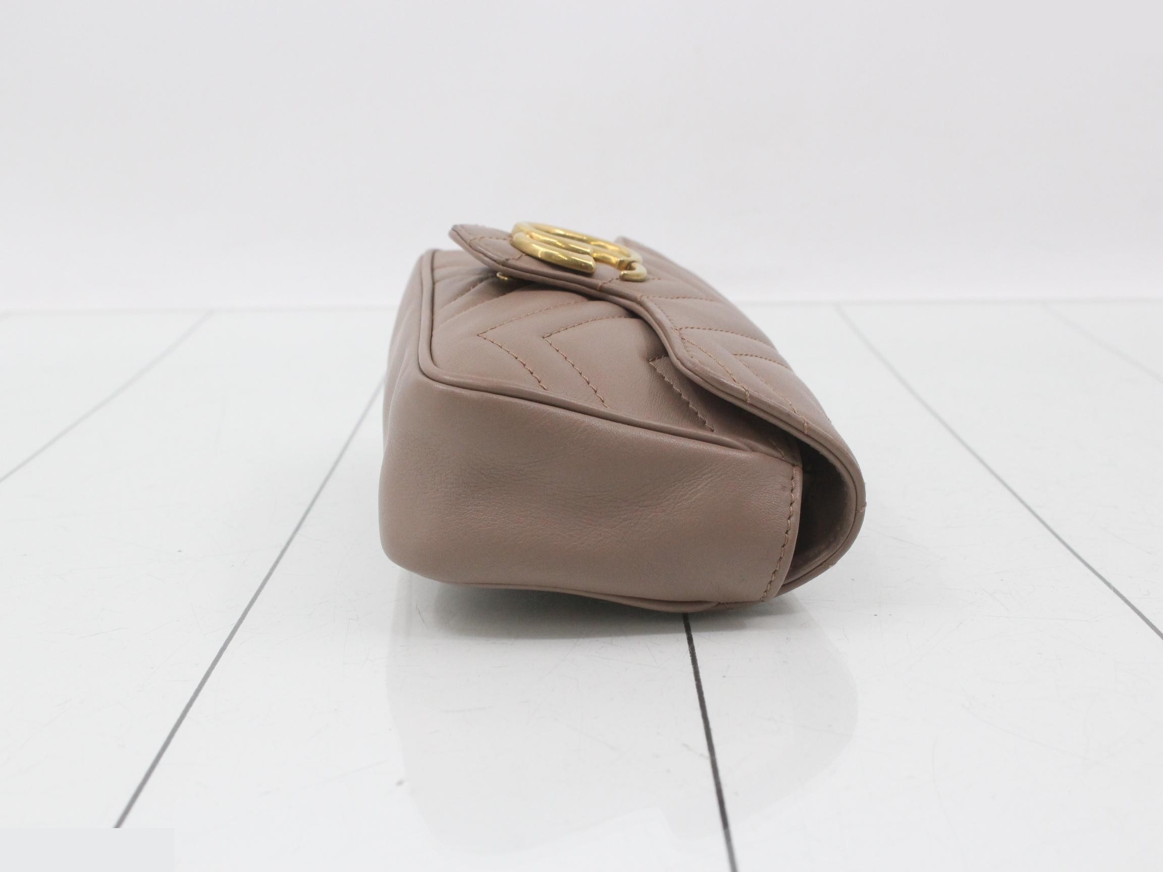 Marmont Shoulder Bag, Beige, 476483, 0959 — view 3