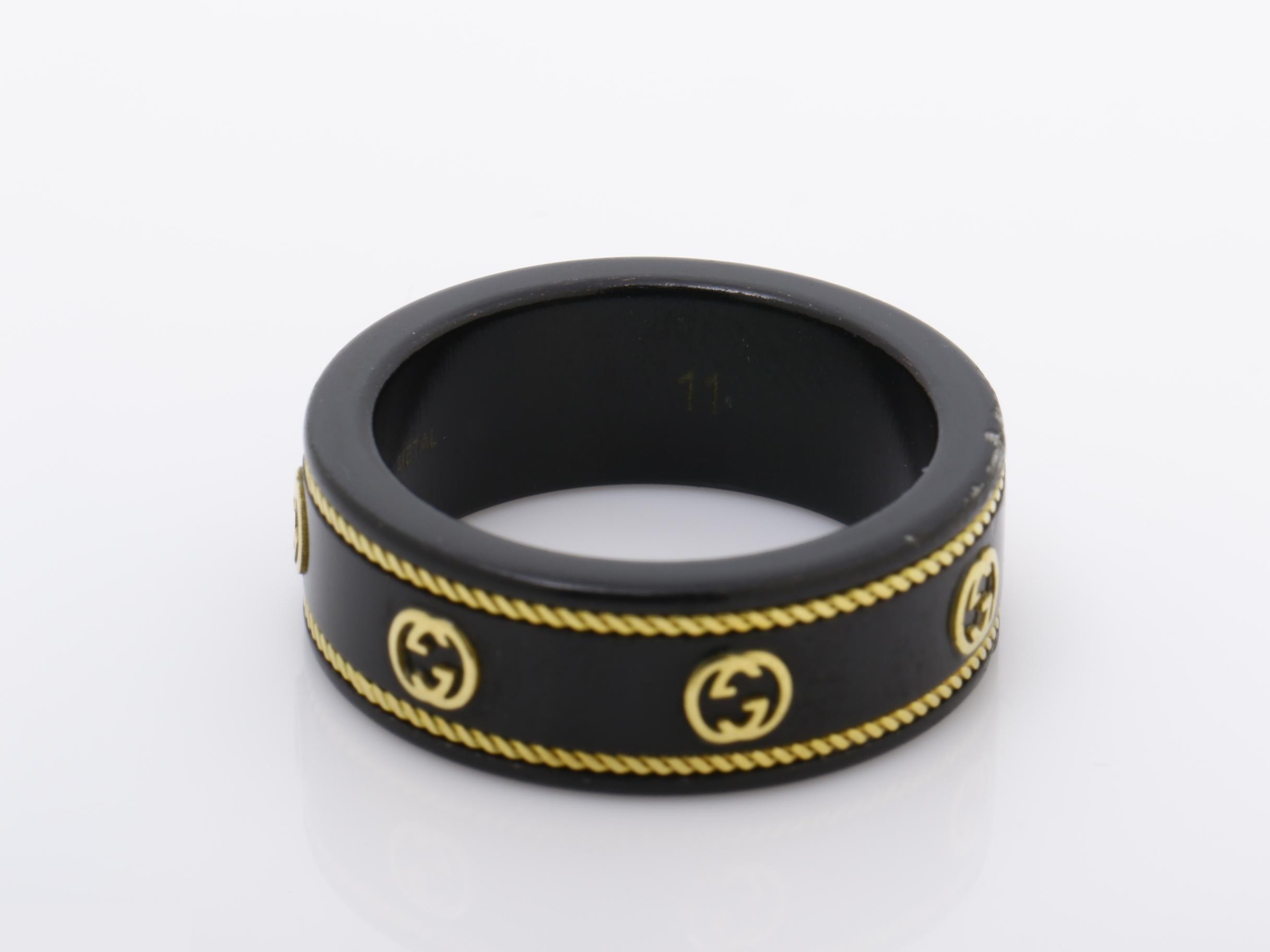 Icon Interlocking G Ring, 750YG/METAL, 2.7g — view 4