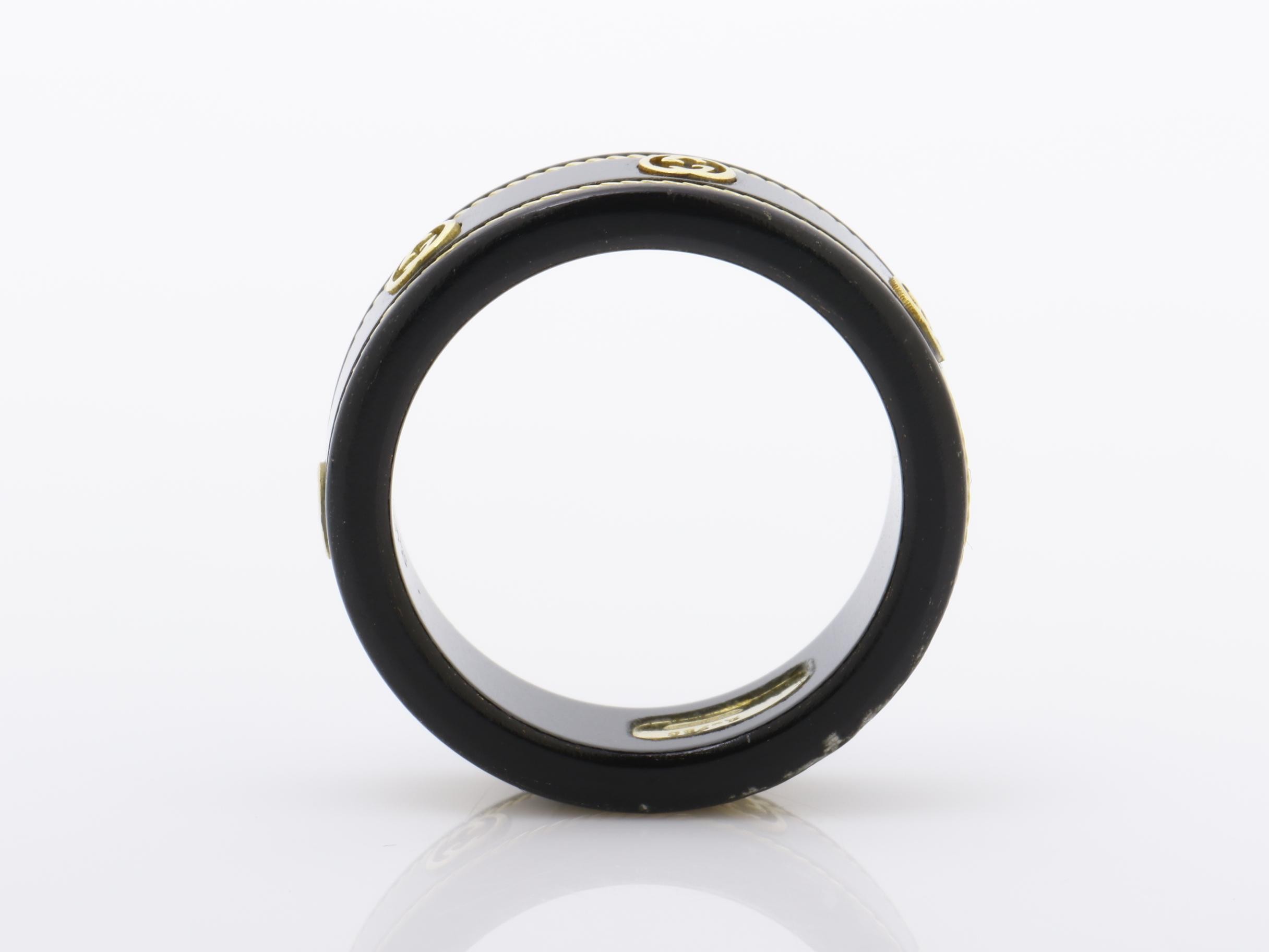 Icon Interlocking G Ring, 750YG/METAL, 2.7g — view 5