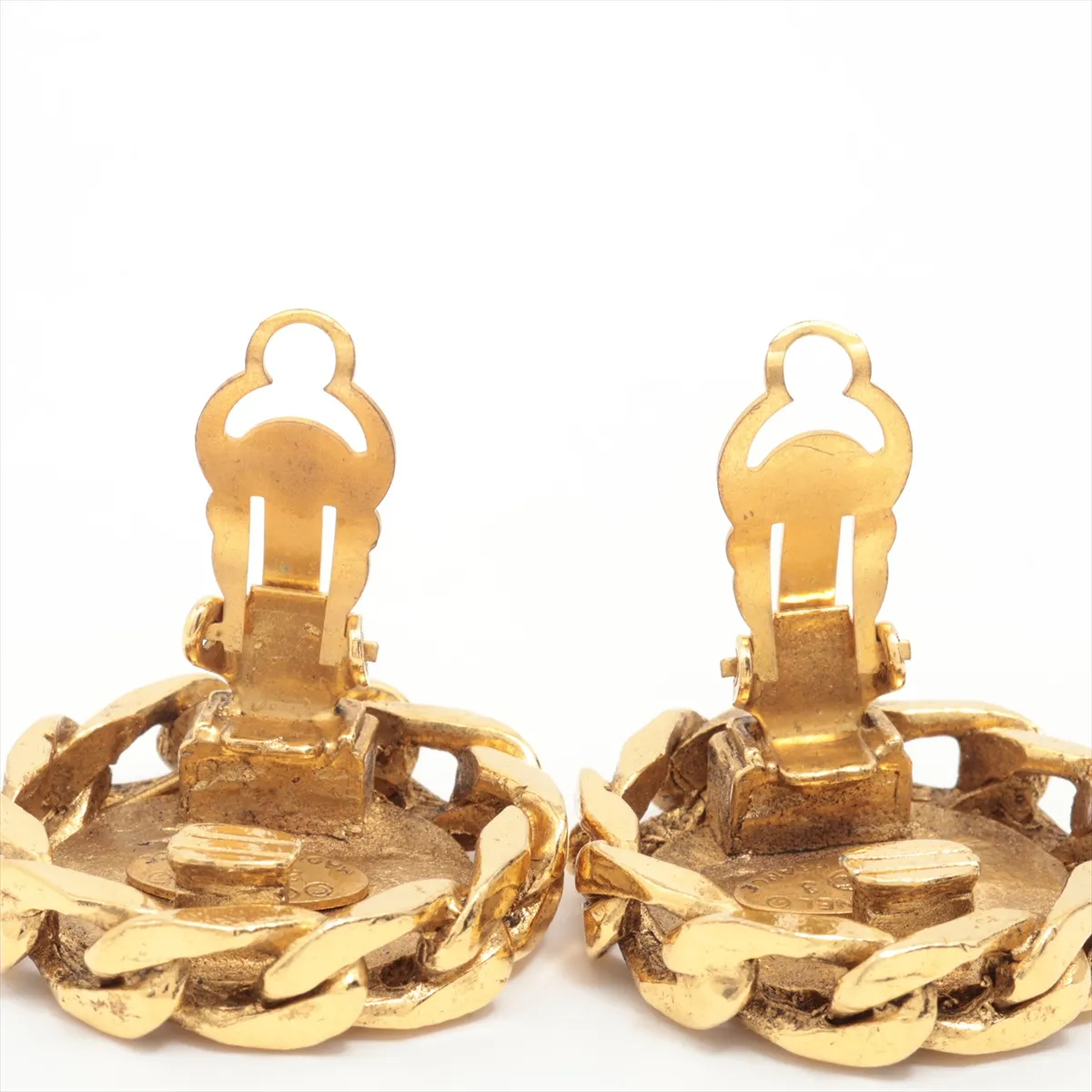 Cocomark 23 earrings (for both ears) GP x rhinestone gold dents — view 4