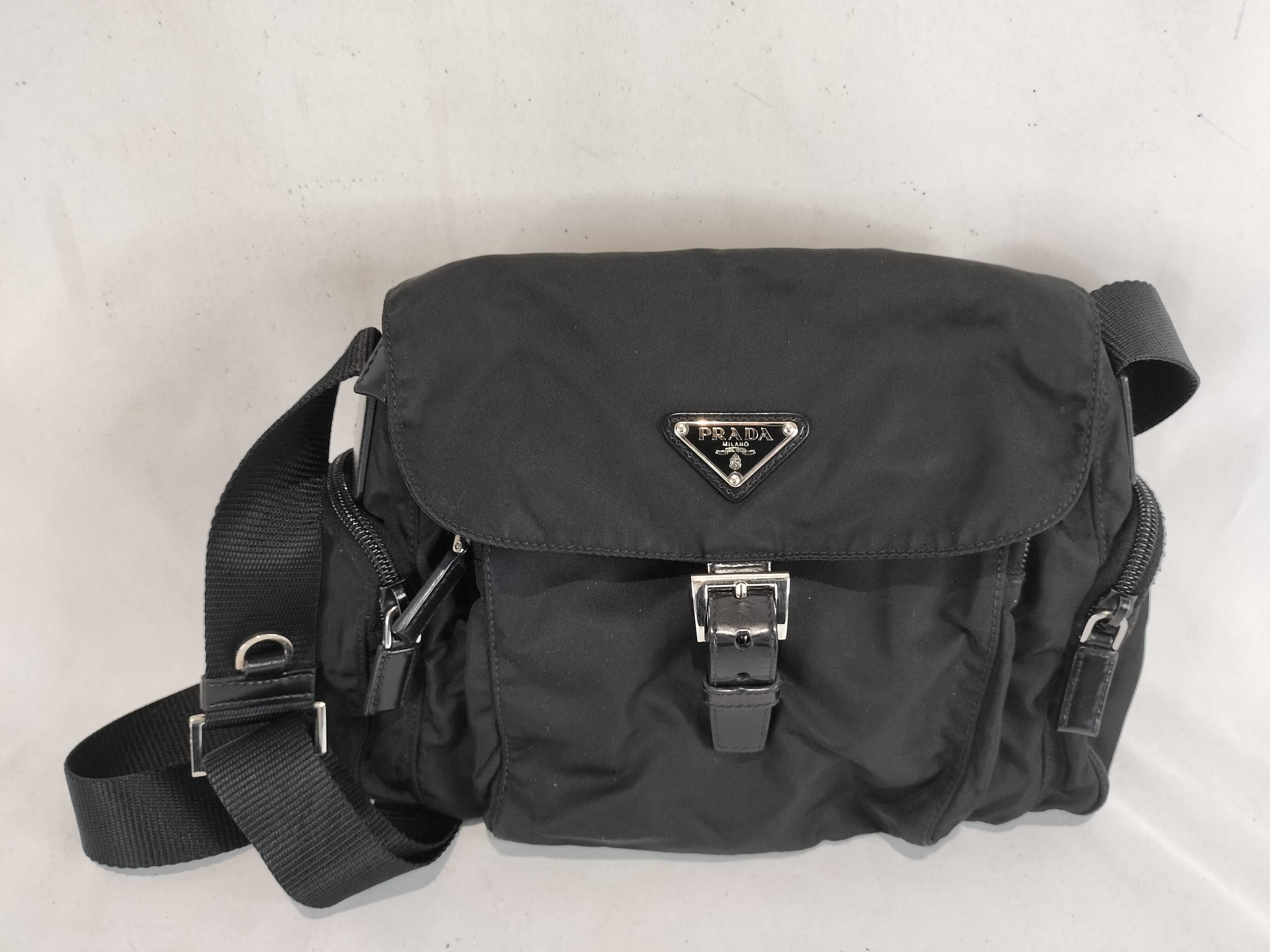 Nylon Side Pocket Shoulder Bag