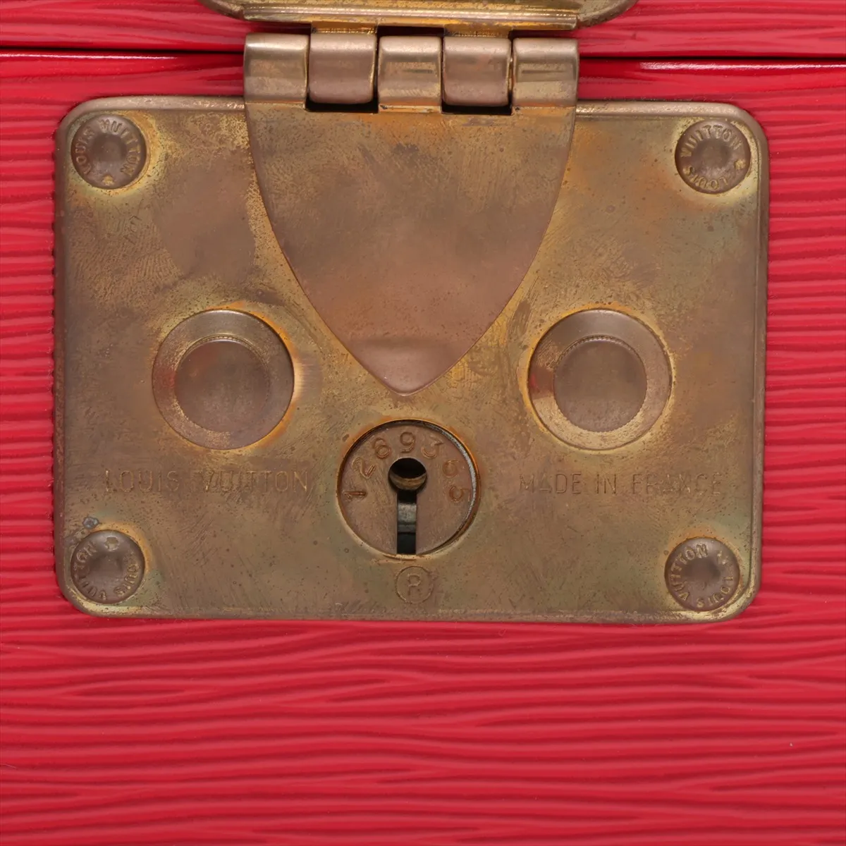 Epi Coffret Polyvalent - AAS42312 Red with initials — view 11