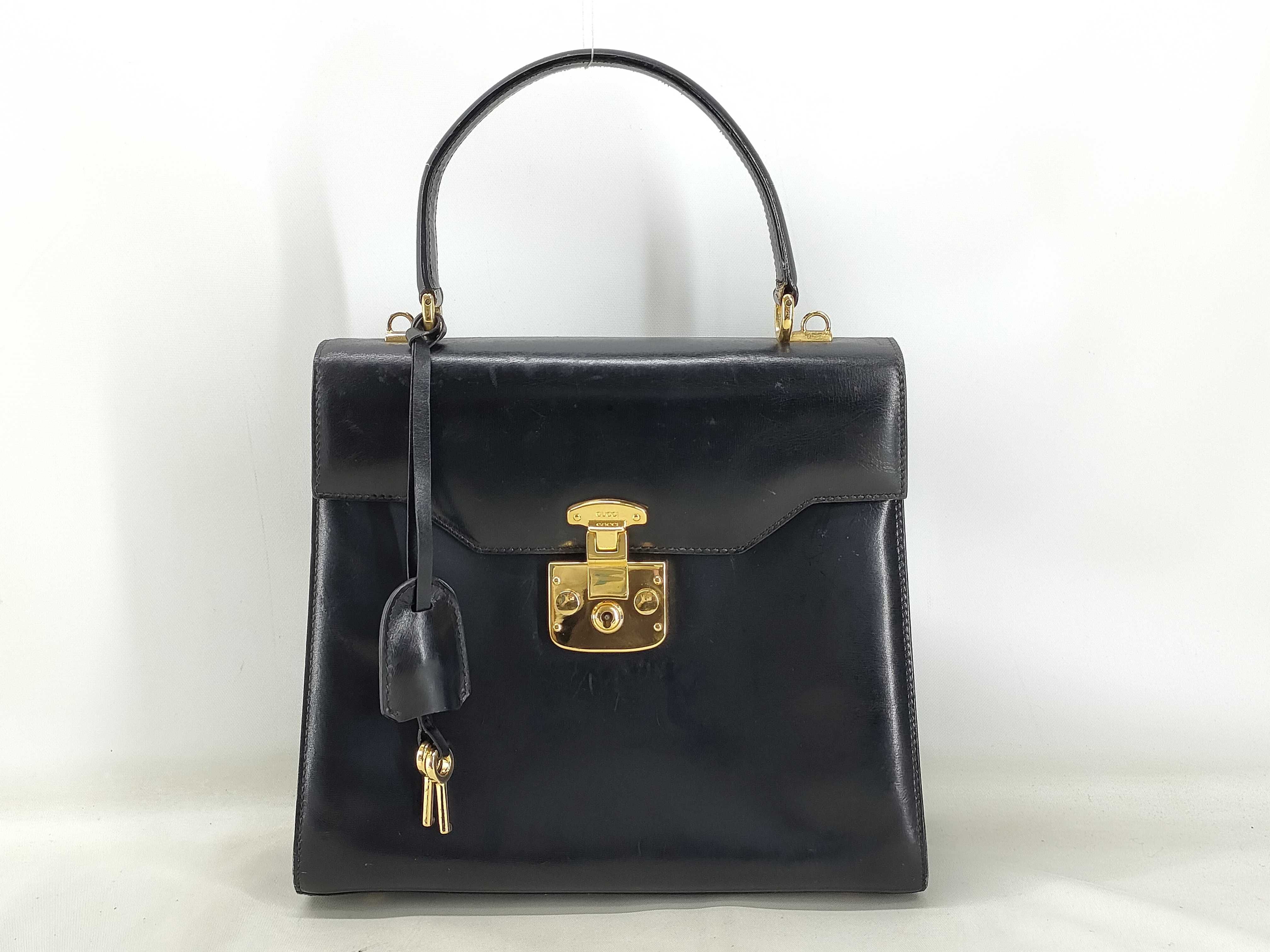 Lady Lock Leather Hand Shoulder Bag
