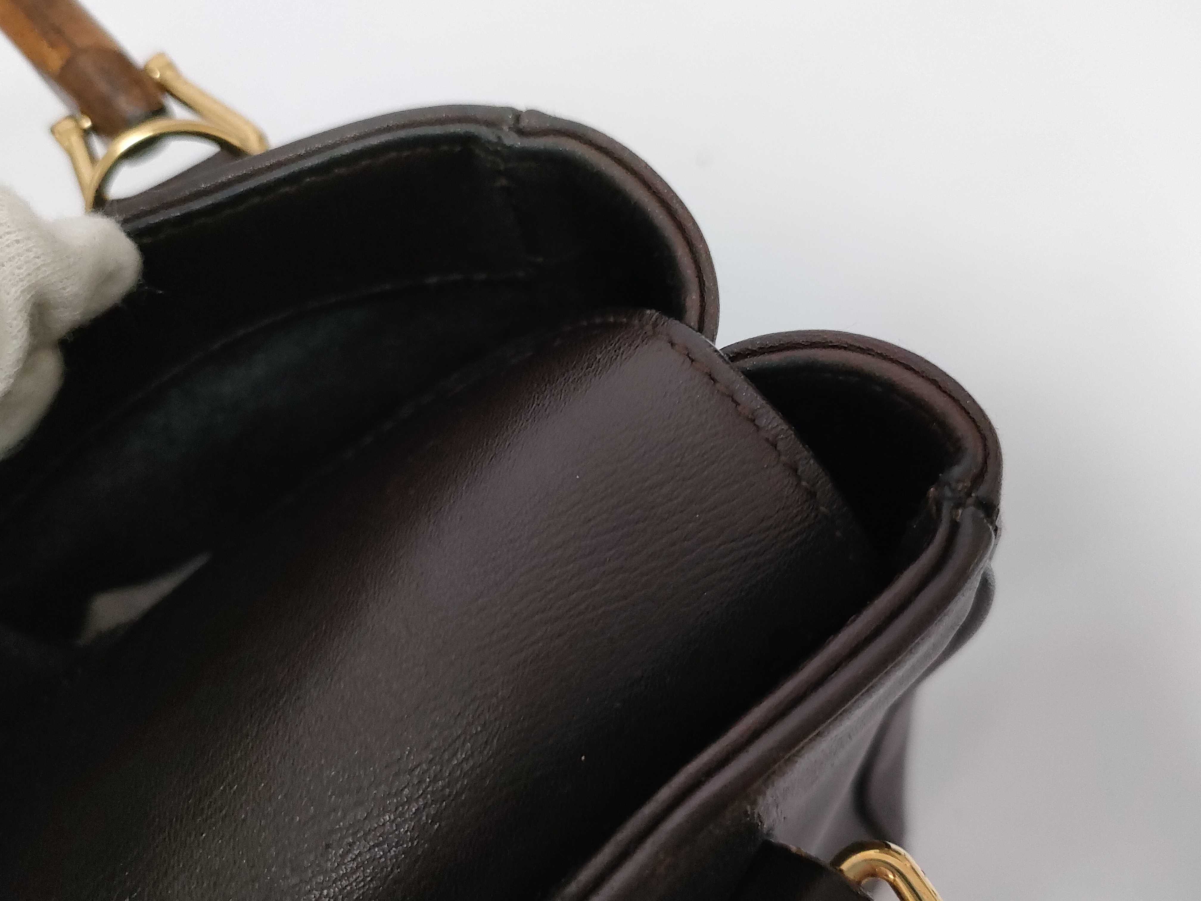 Bamboo Leather Handbag Shoulder Bag — view 8