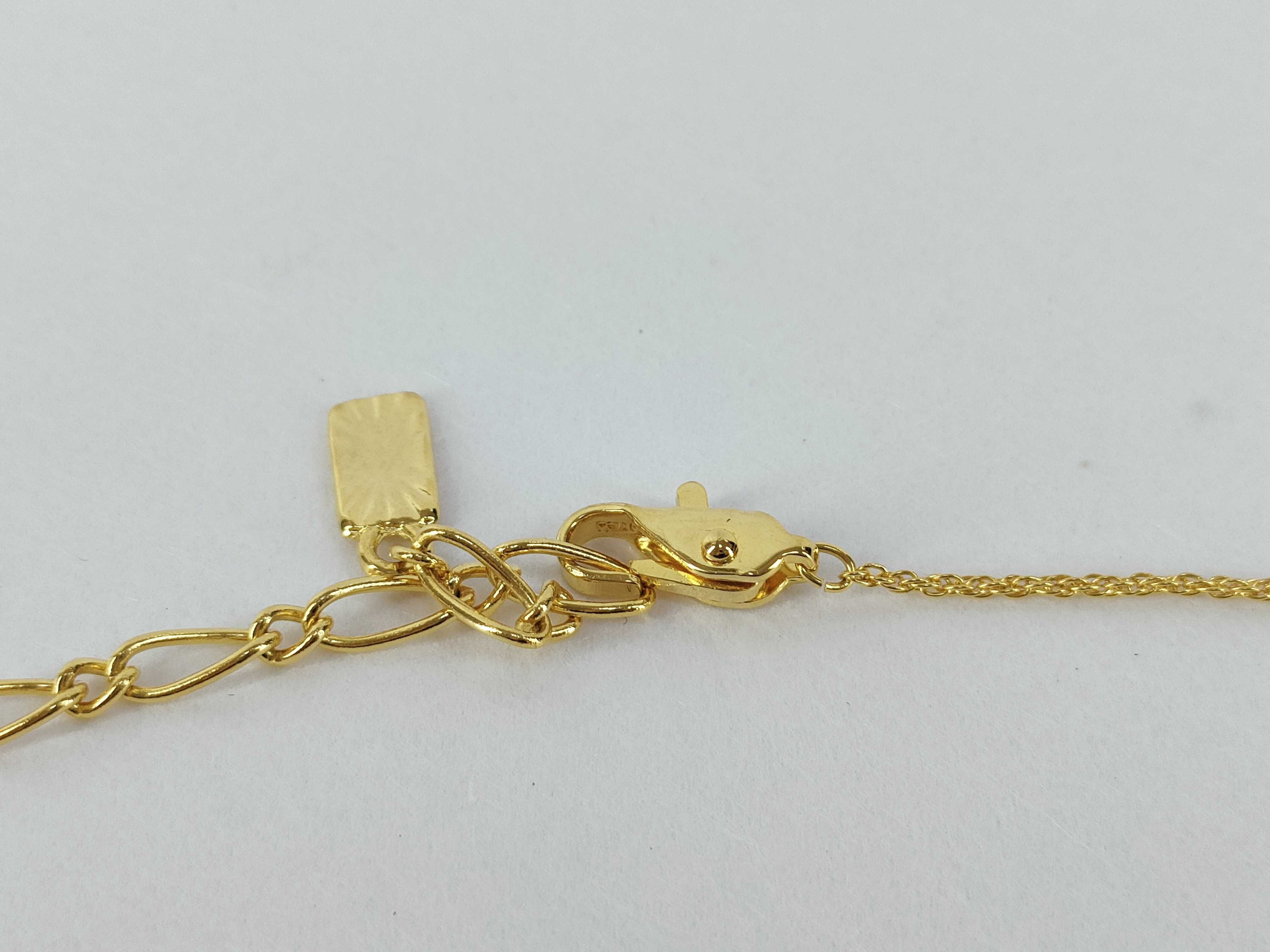 logo Cassandra gold necklace — view 3
