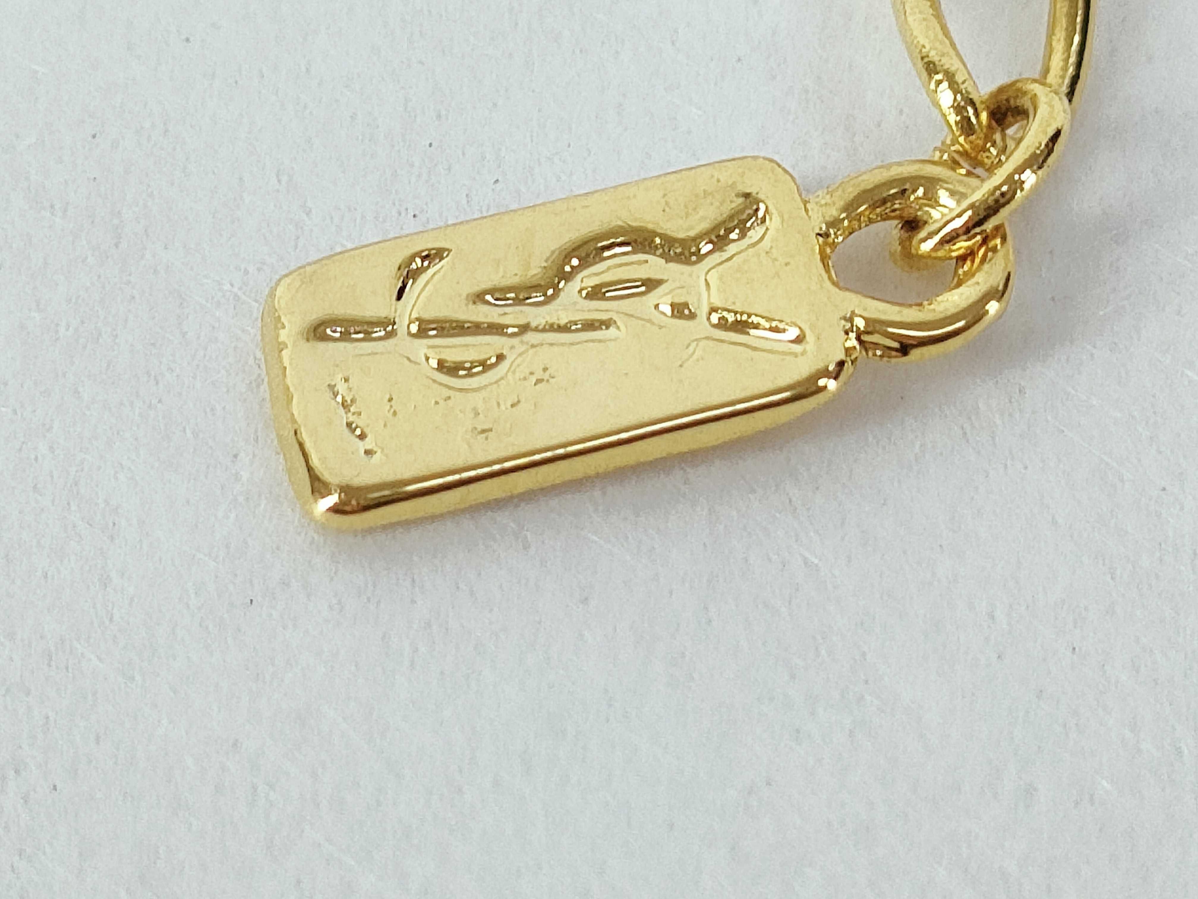 logo Cassandra gold necklace — view 4