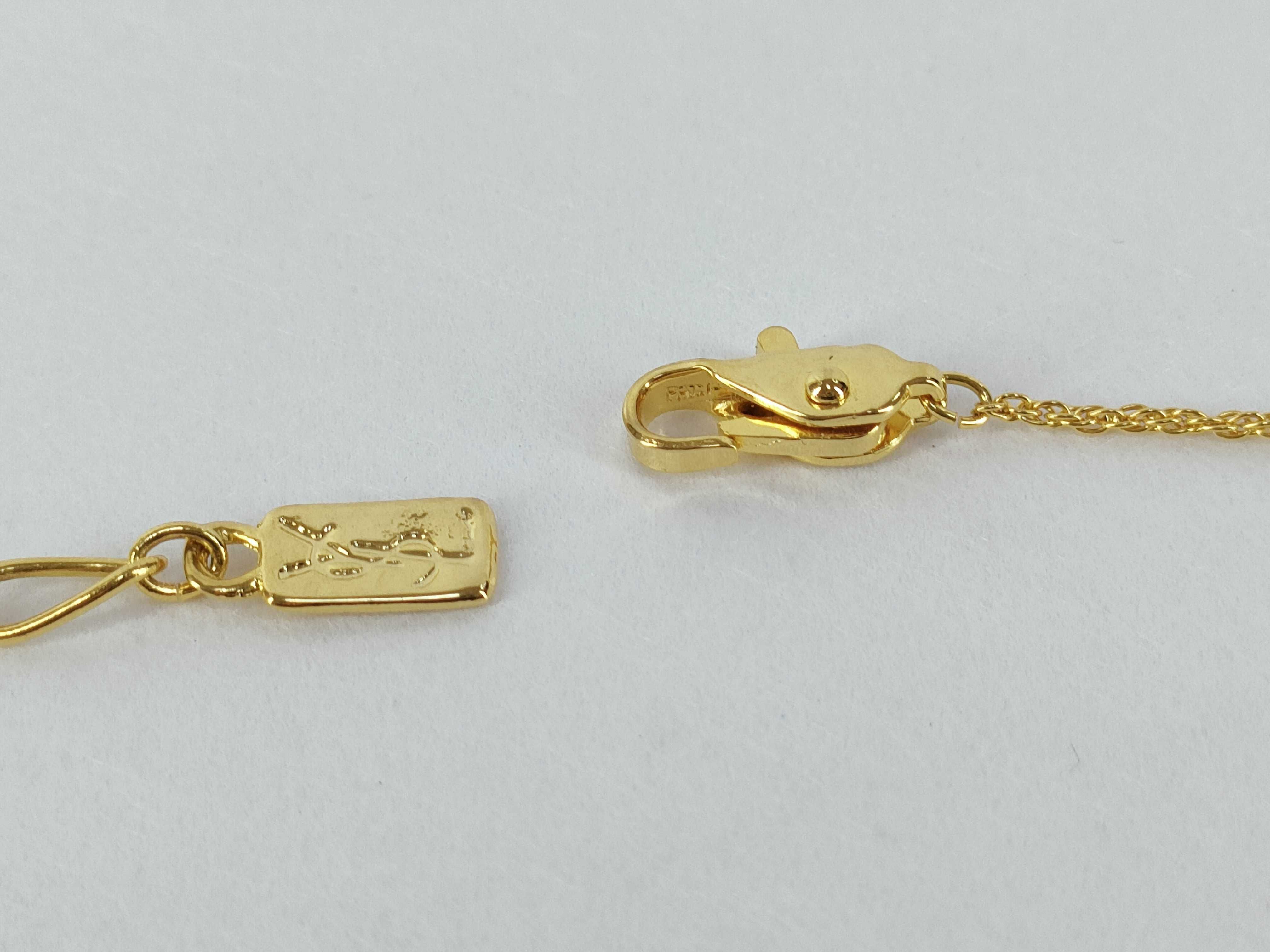 logo Cassandra gold necklace — view 5