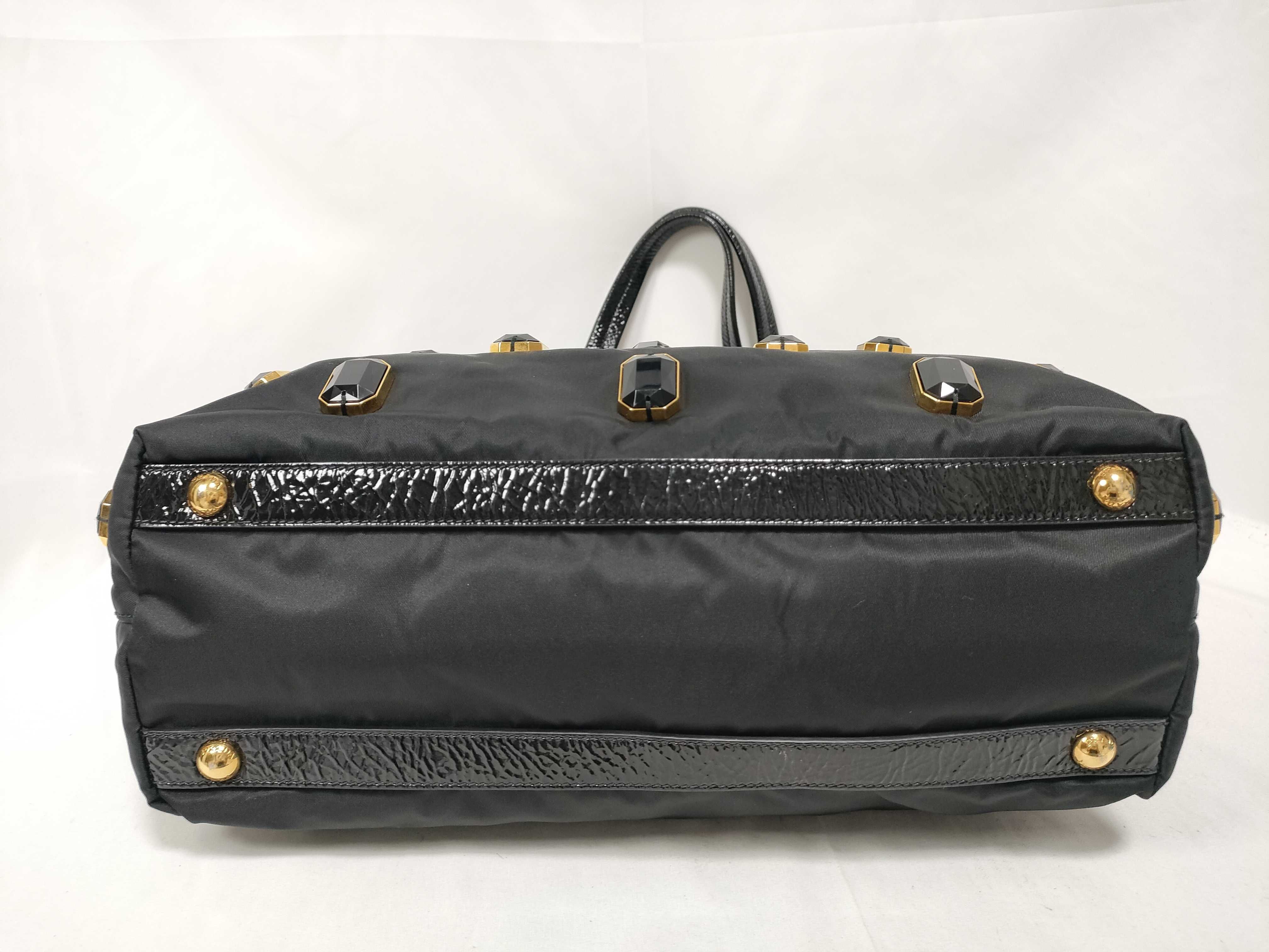 handbag, nylon, jeweled, crystal handbag — view 3